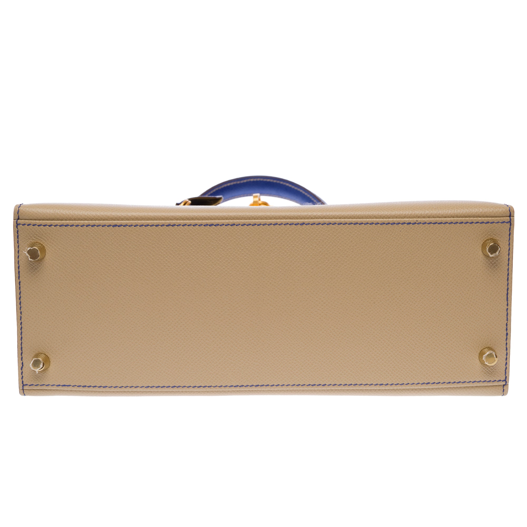 Sac HERMES Kelly 28 en Cuir Beige - 103679