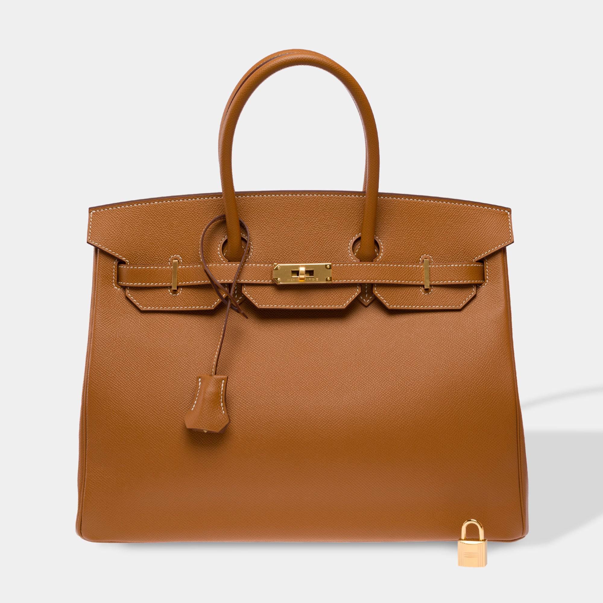 Sac HERMES Birkin 35 en Cuir Doré - 103677