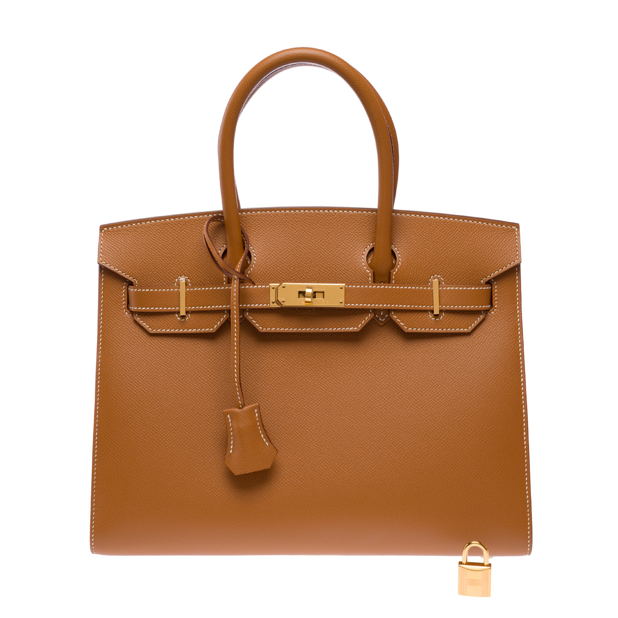 Sac HERMES Birkin 30 en Cuir Doré - 103685