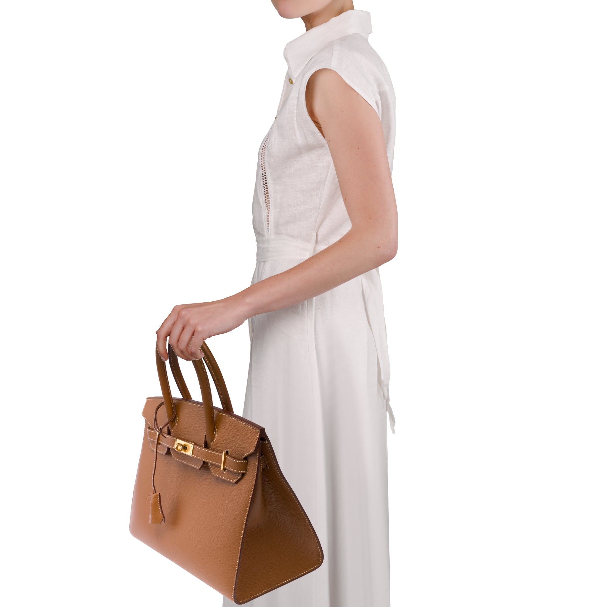 Sac HERMES Birkin 30 en Cuir Doré - 103685