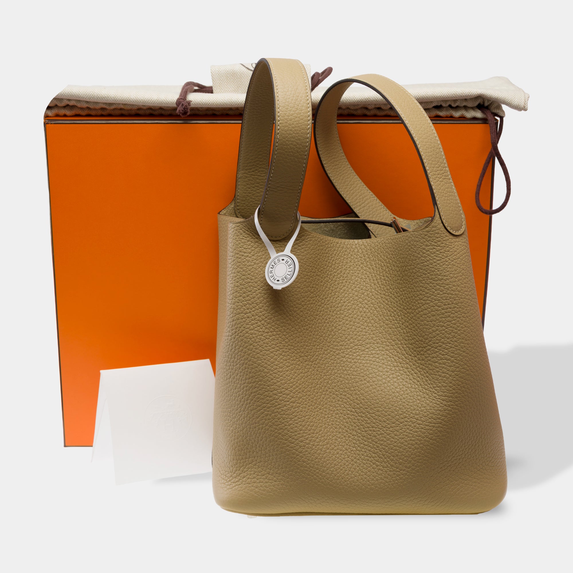 Sac HERMES Picotin en Cuir Beige - 103682