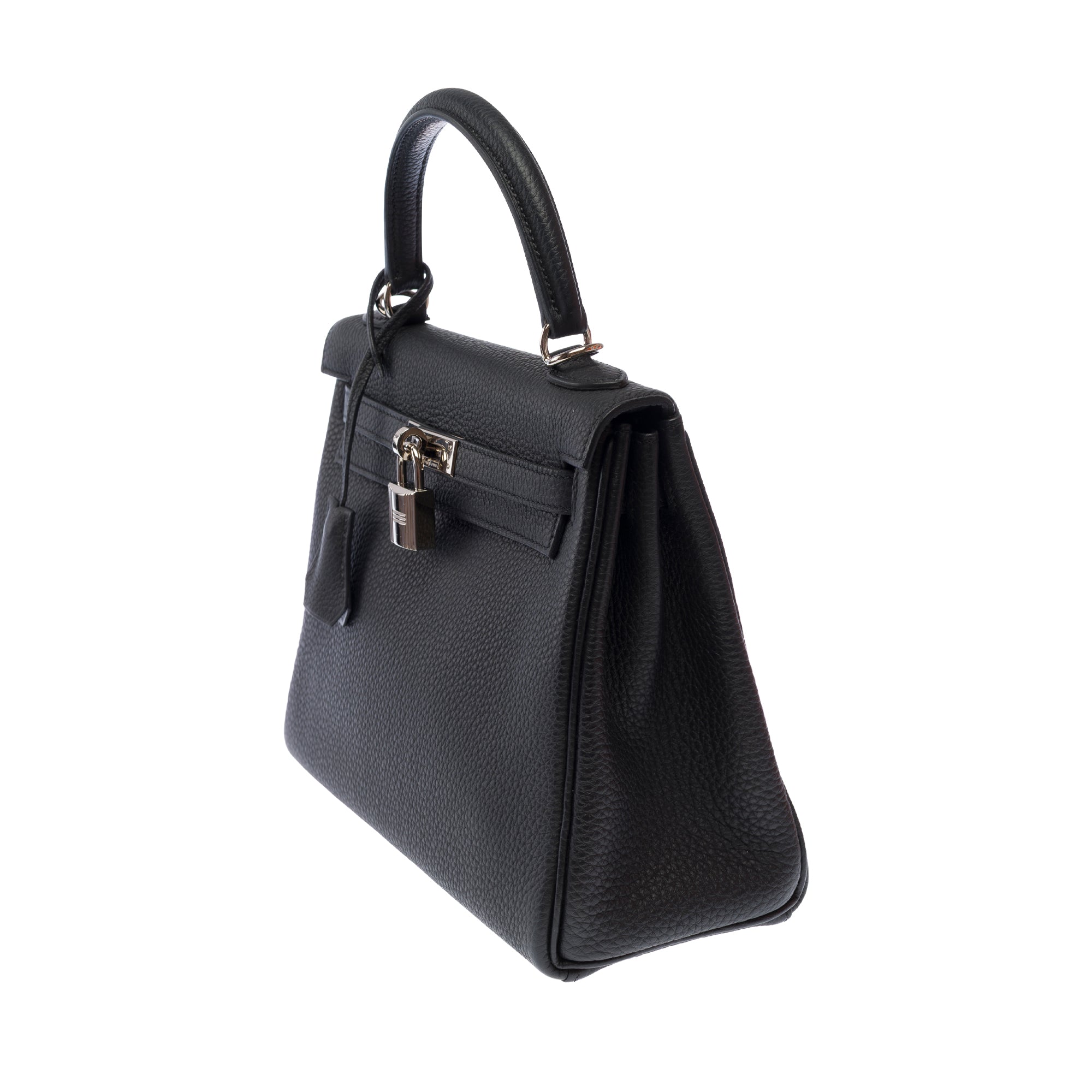 Sac HERMES Kelly 25 en Cuir Noir - 103681