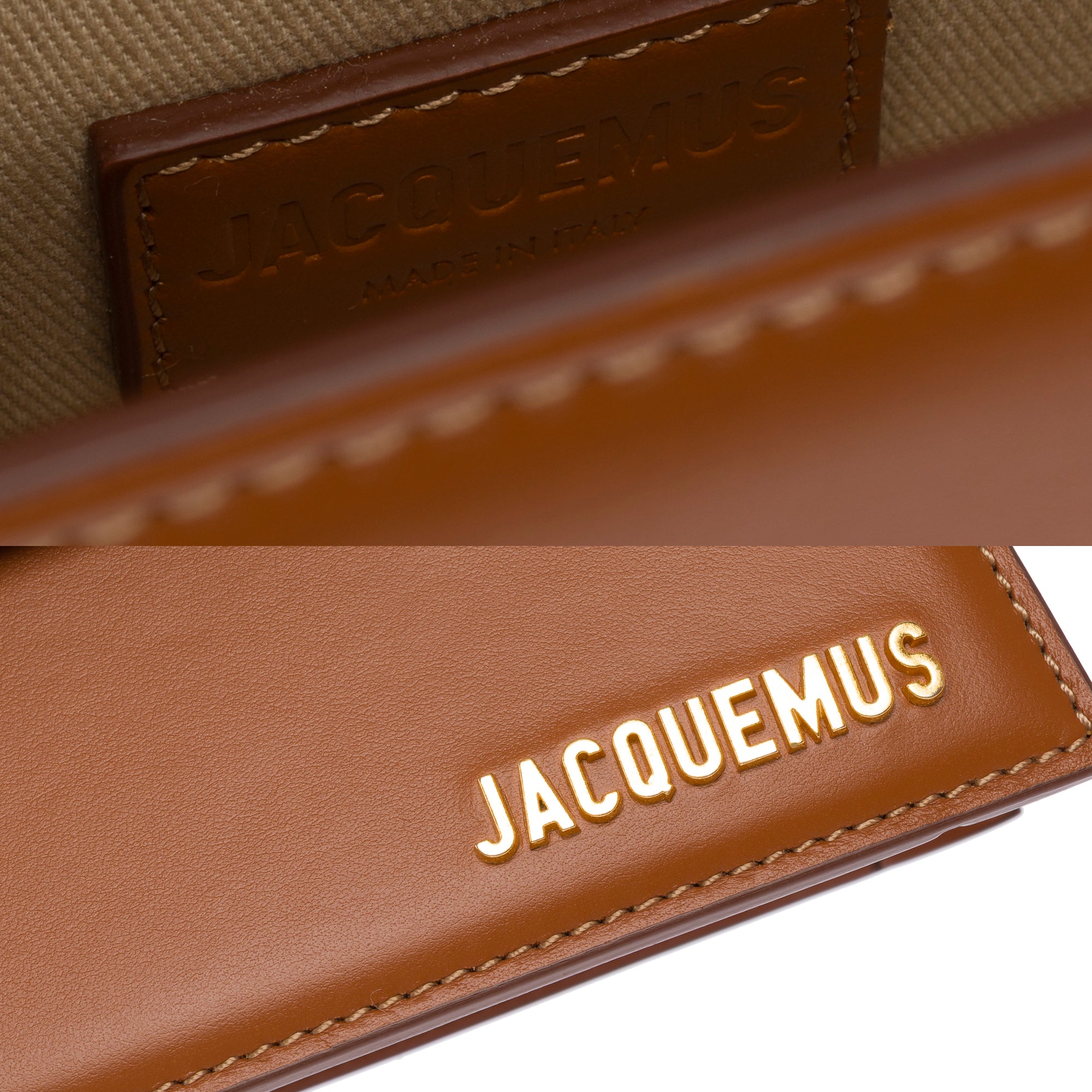 Sac JACQUEMUS Chiquito en Cuir Doré - 103663
