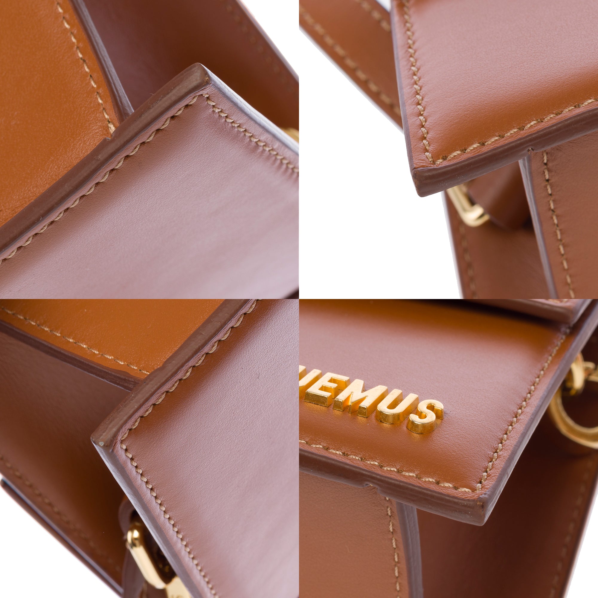 Sac JACQUEMUS Chiquito en Cuir Doré - 103663