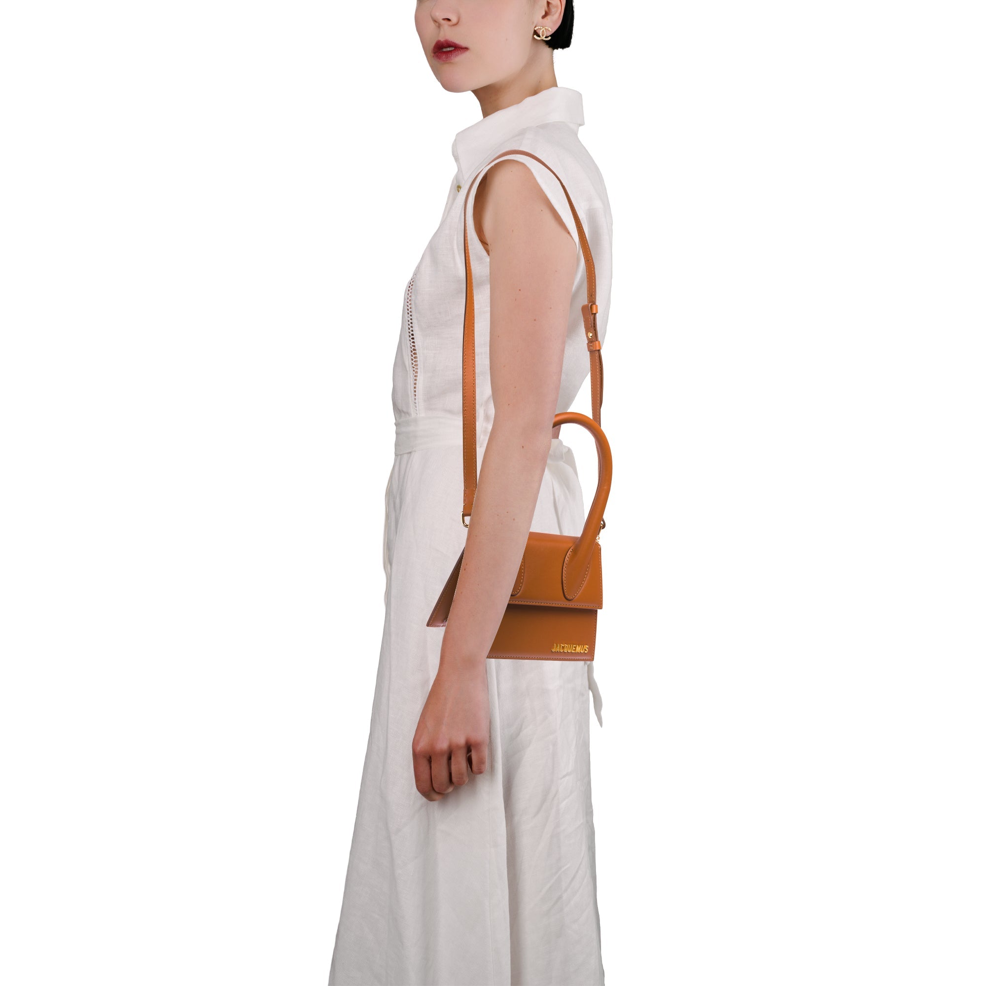 Sac JACQUEMUS Chiquito en Cuir Doré - 103663