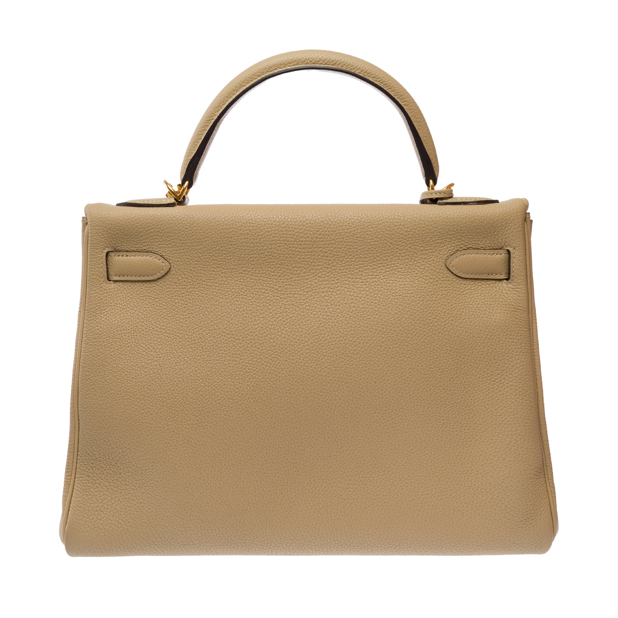 Sac HERMES Kelly 32 en Cuir Beige - 103662