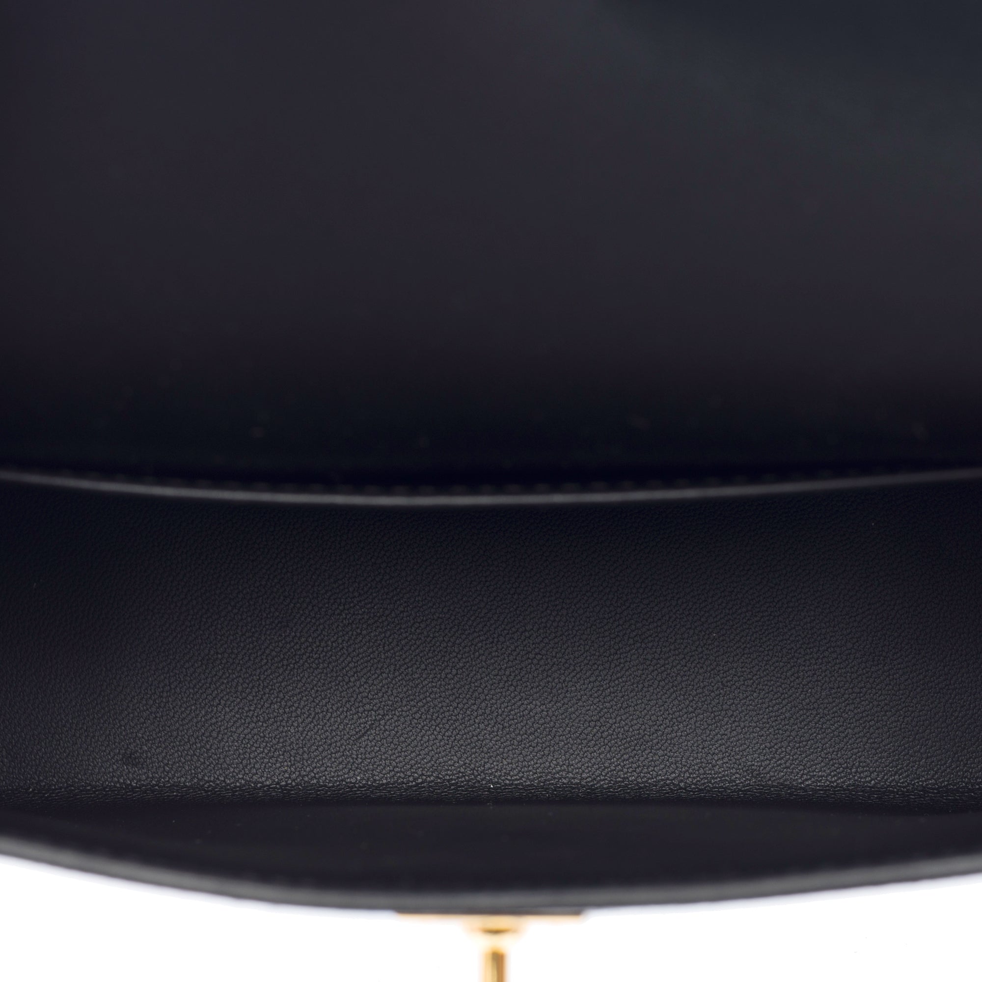 Sac HERMES Kelly Mini en Cuir Noir - 103688
