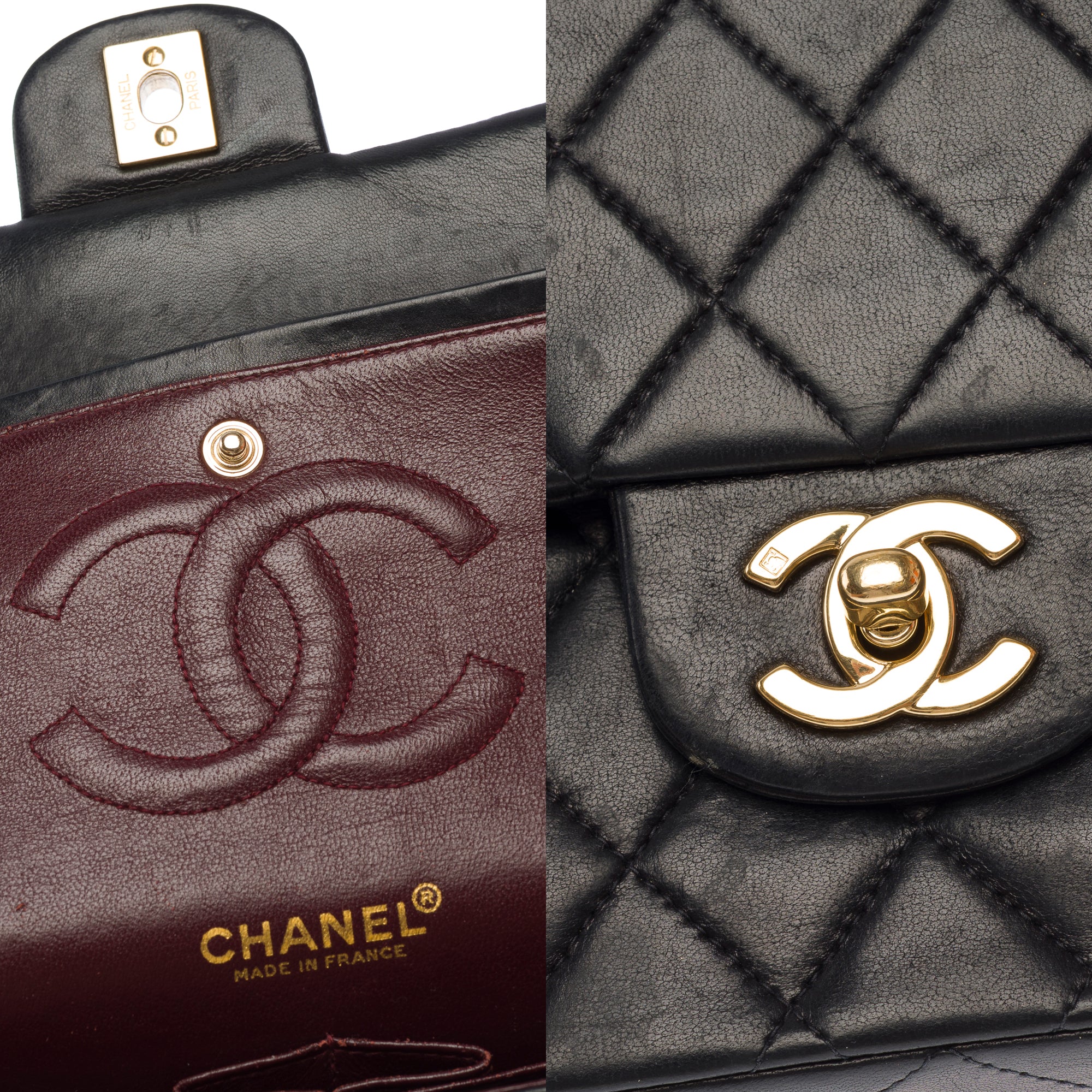Sac CHANEL Timeless/Classique en Cuir Noir - 103680