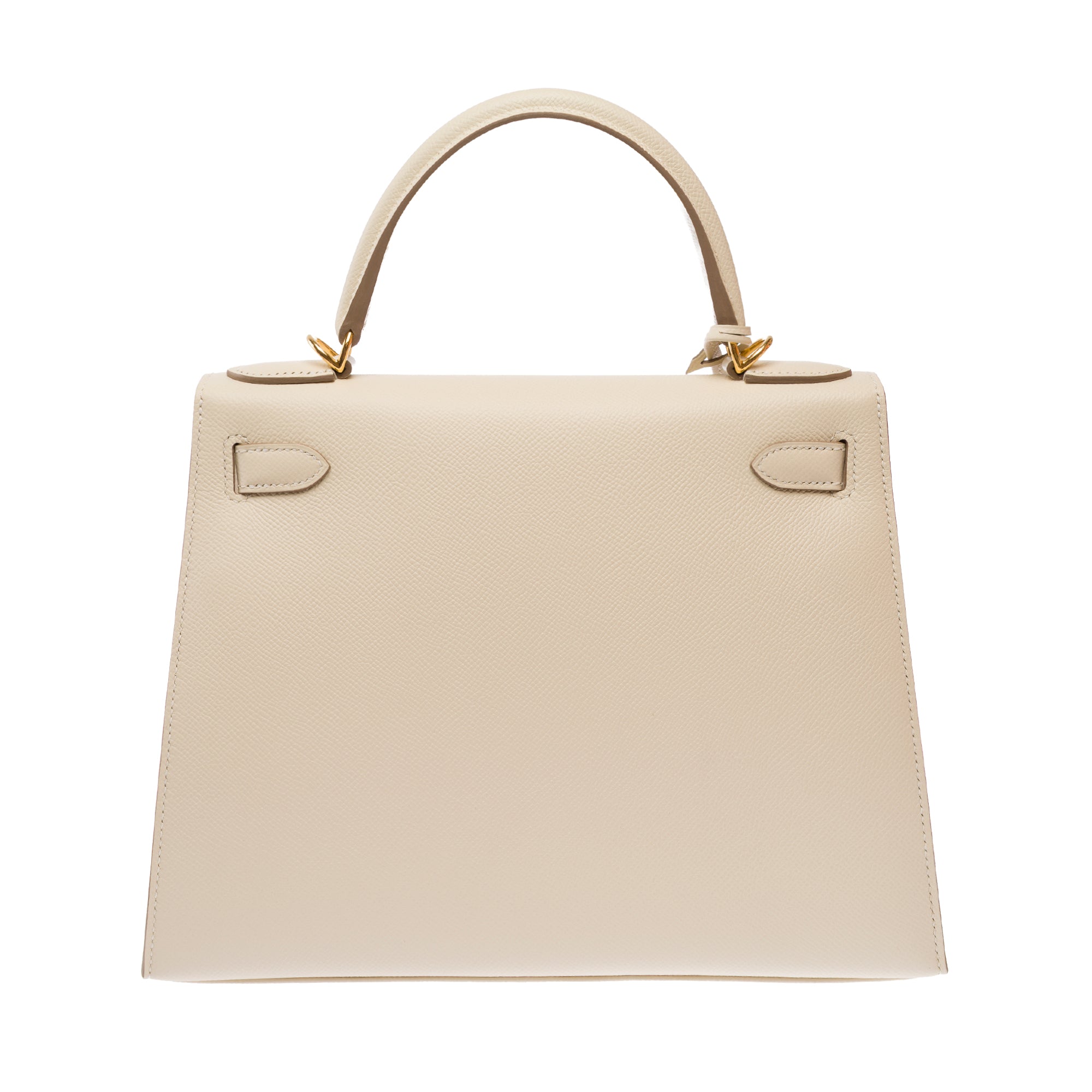 Sac HERMES Kelly 28 en Cuir Blanc - 103686