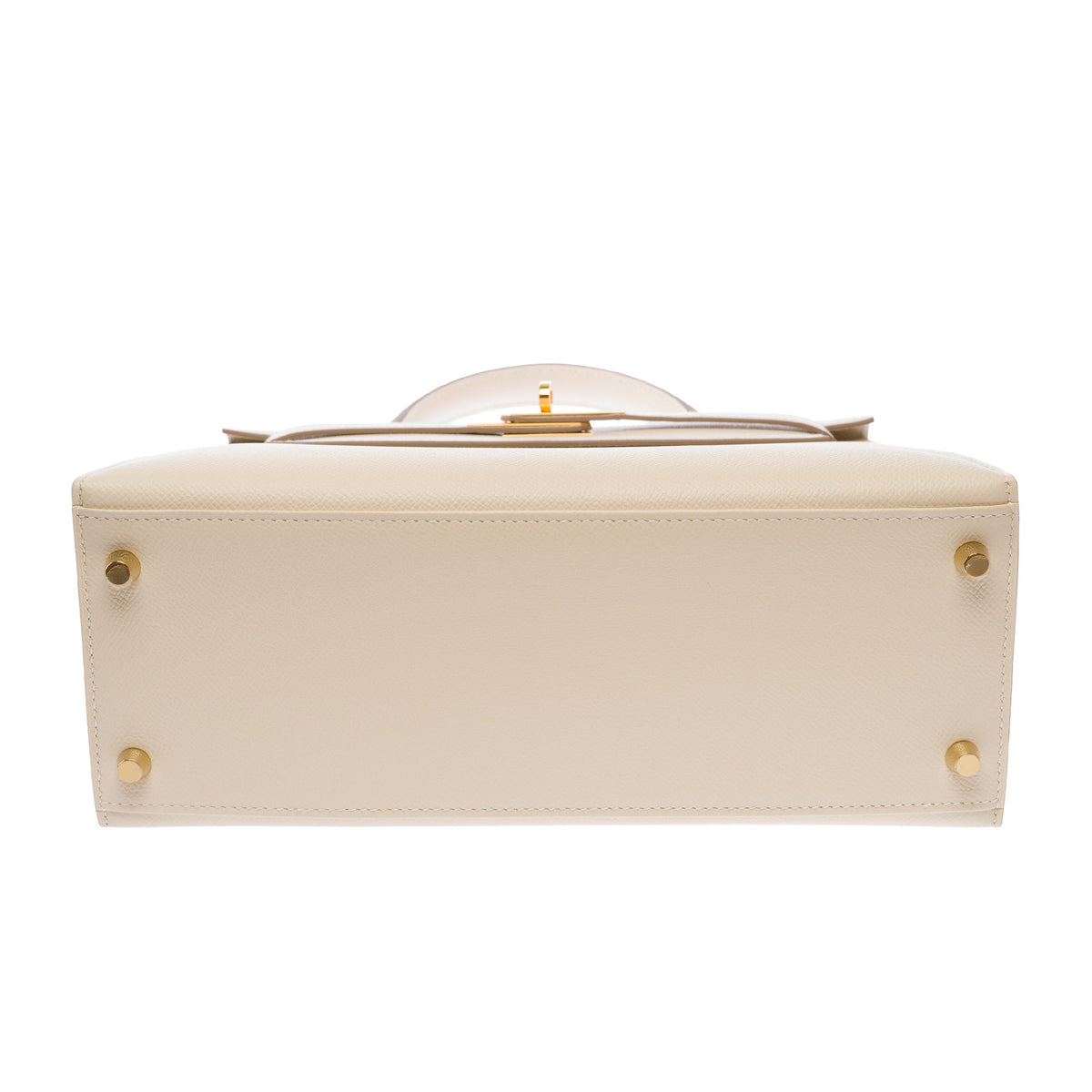 Sac HERMES Kelly 28 en Cuir Blanc - 103686