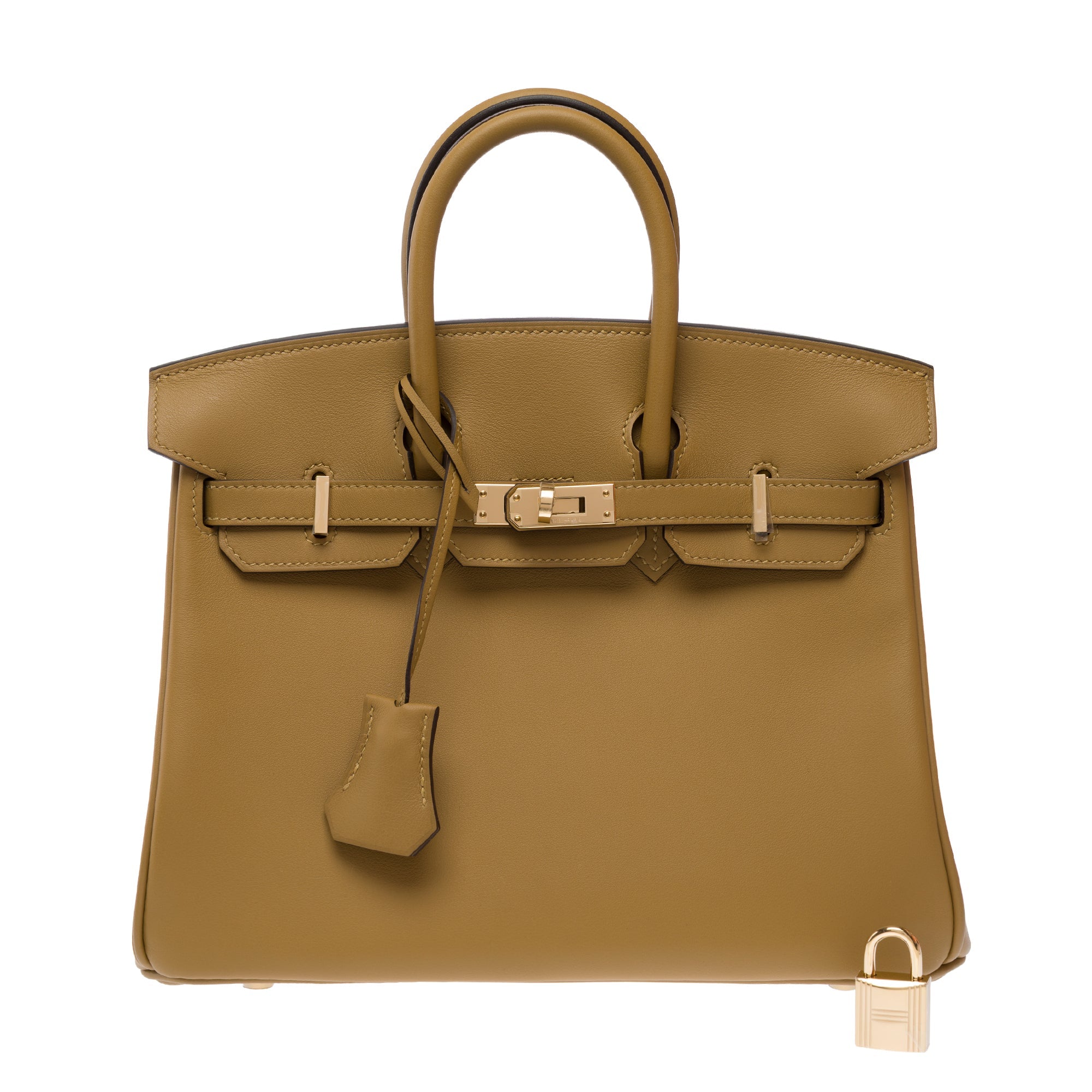 Sac HERMES Birkin 25 en Cuir Beige - 103683