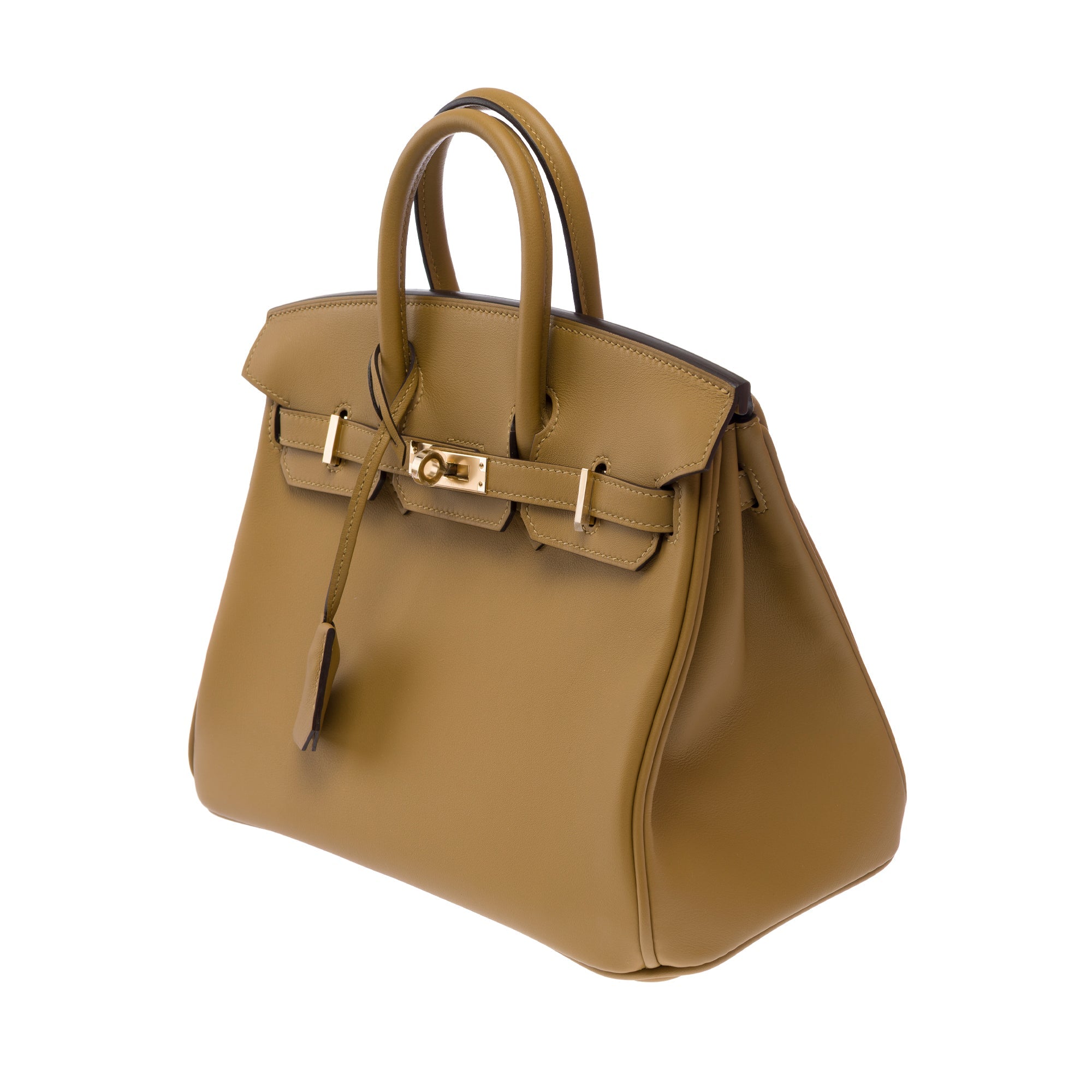 Sac HERMES Birkin 25 en Cuir Beige - 103683