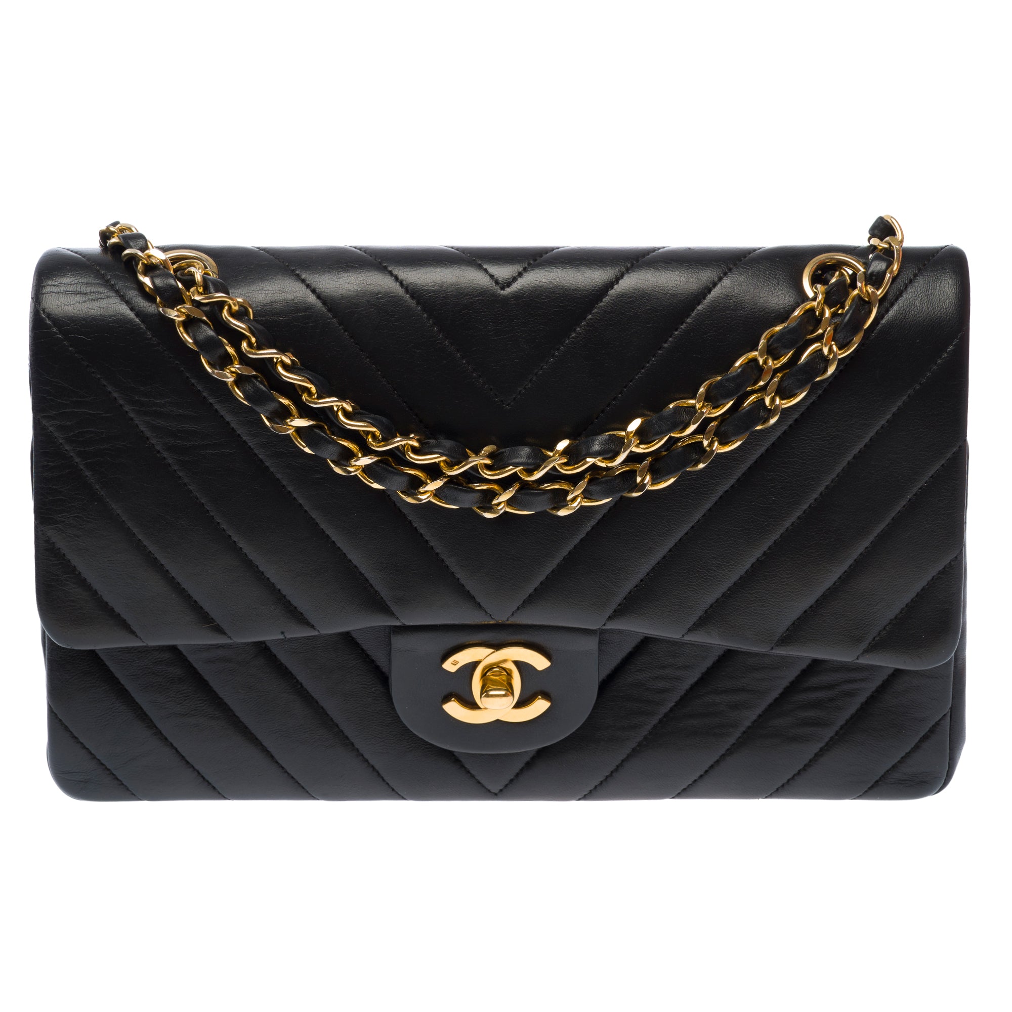 Sac CHANEL Timeless/Classique en Cuir Noir - 103687