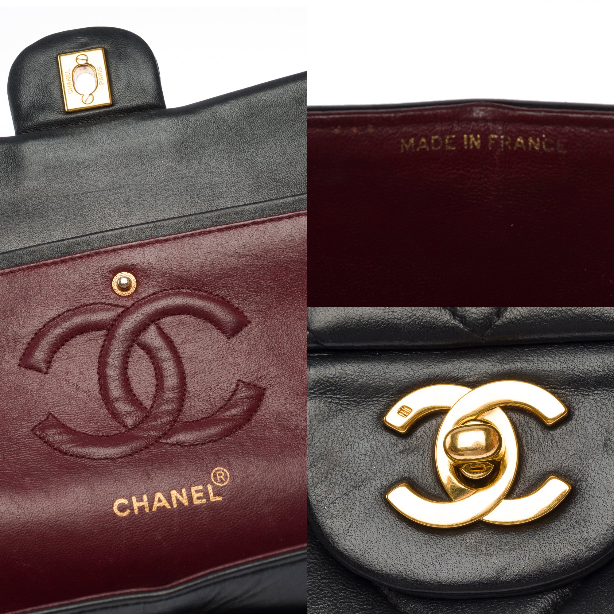Sac CHANEL Timeless/Classique en Cuir Noir - 103687