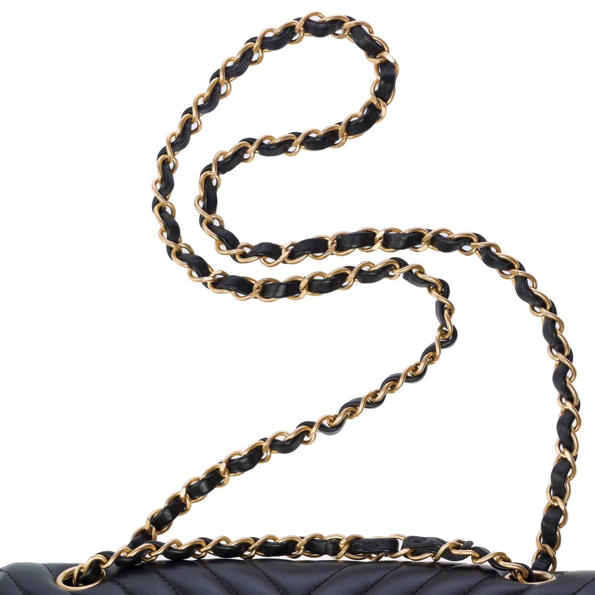 Sac CHANEL Timeless/Classique en Cuir Noir - 103687