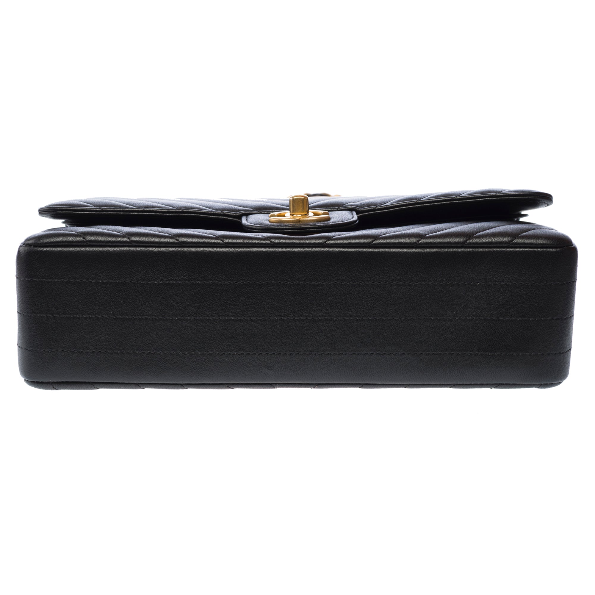 Sac CHANEL Timeless/Classique en Cuir Noir - 103687