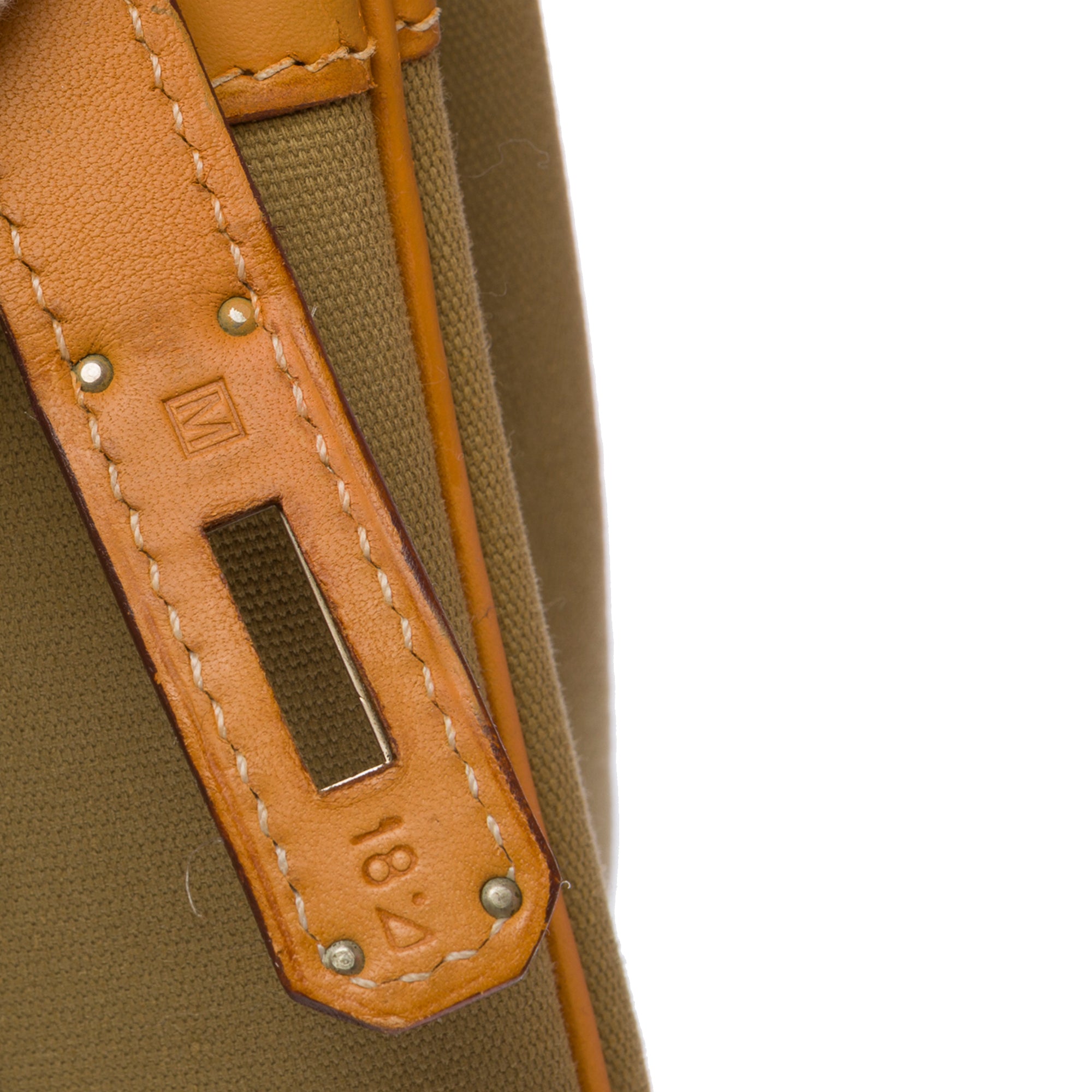 Sac HERMES Birkin 35 en Toile Vert - 103699