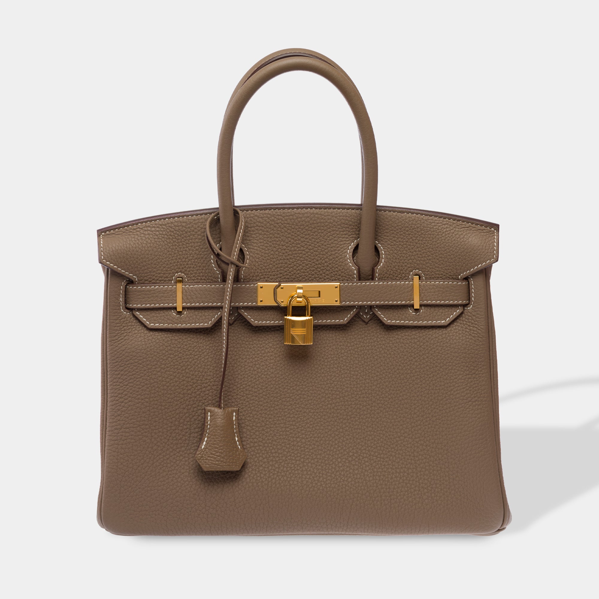 Sac HERMES Birkin 30 en Cuir Gris - 103700