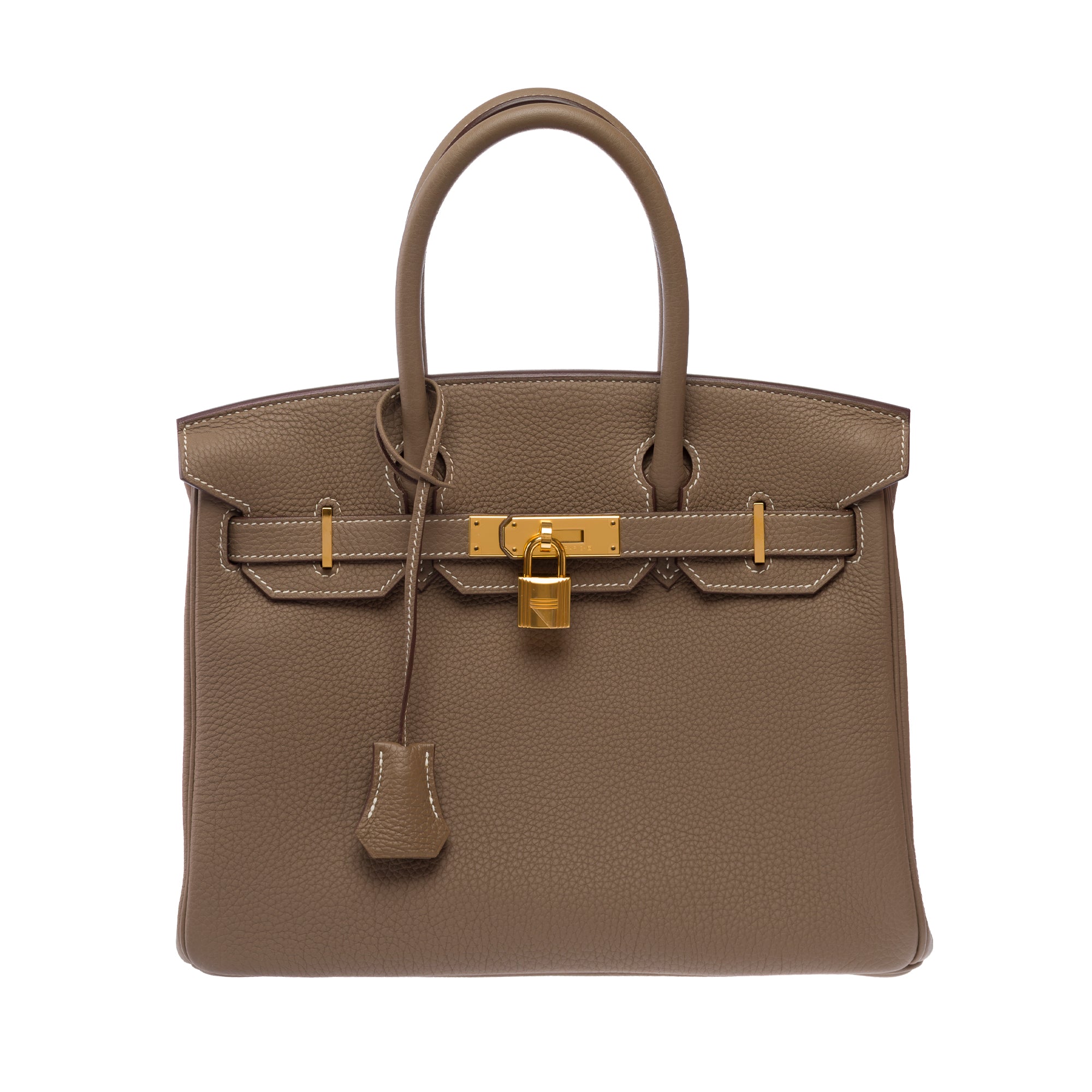 Sac HERMES Birkin 30 en Cuir Gris - 103700