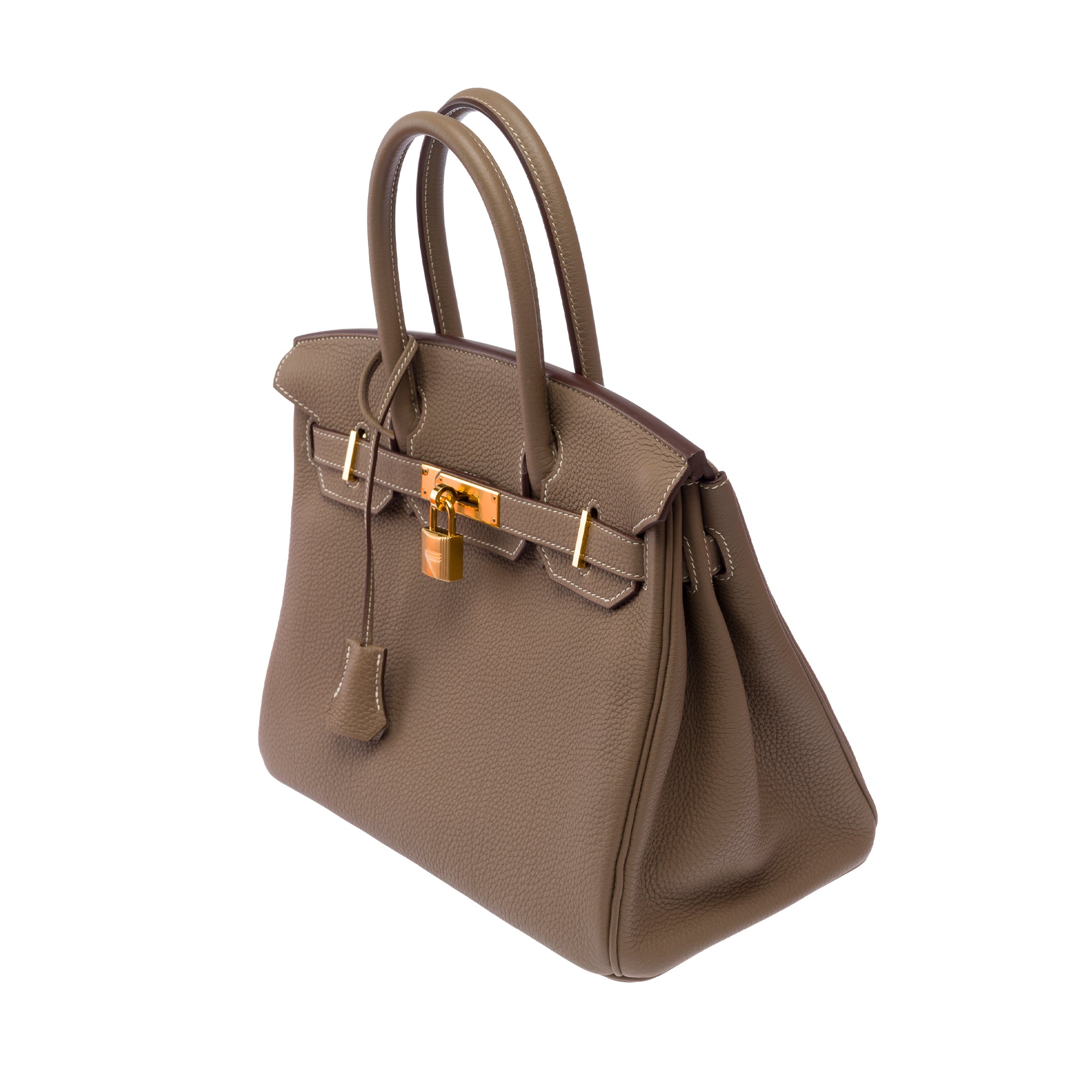 Sac HERMES Birkin 30 en Cuir Gris - 103700