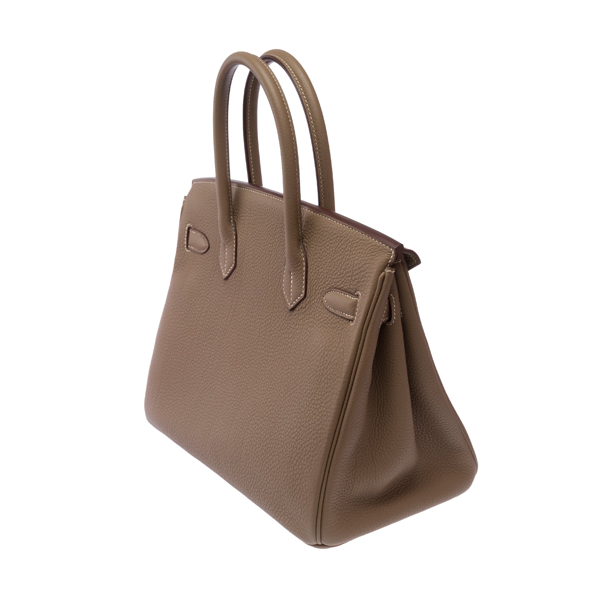 Sac HERMES Birkin 30 en Cuir Gris - 103700