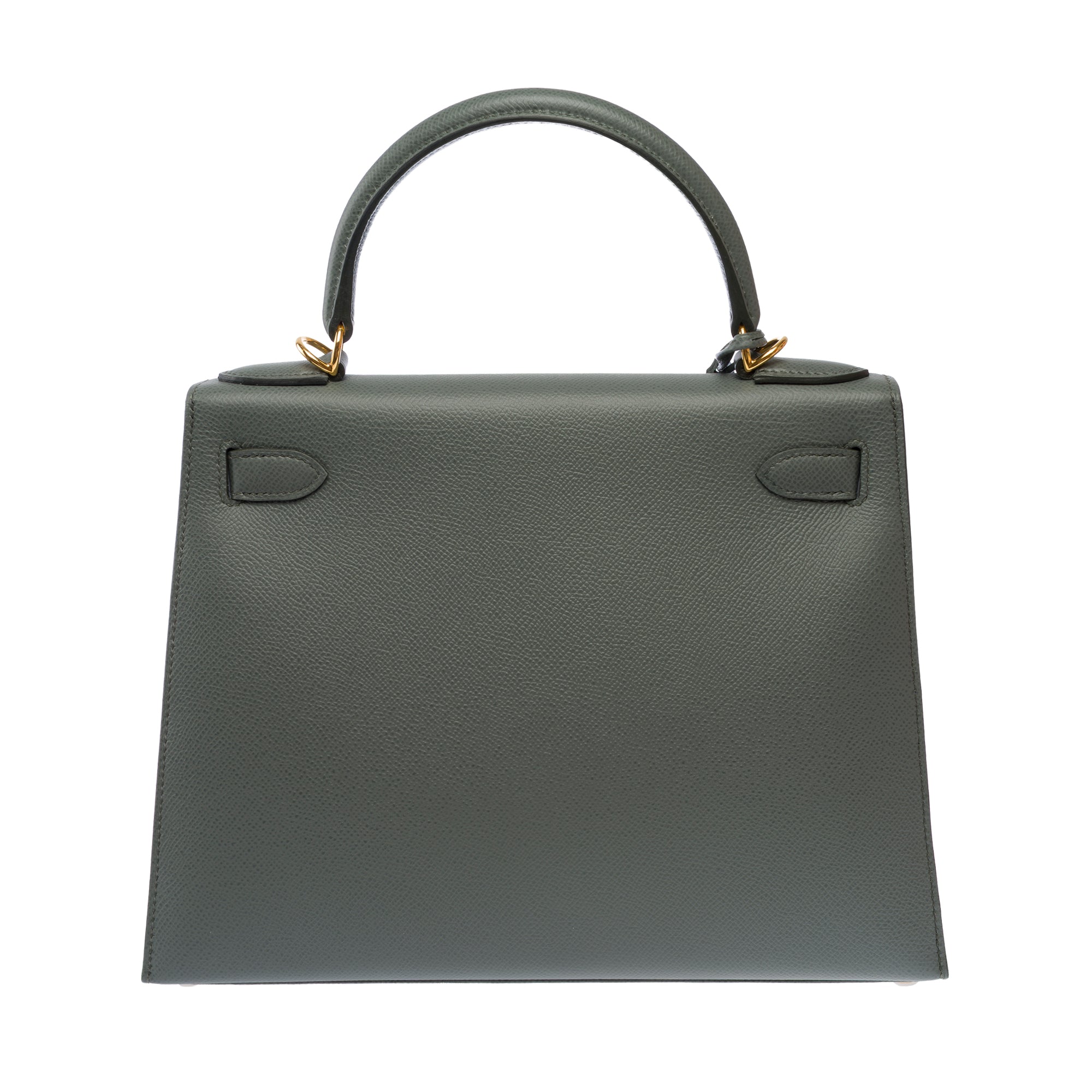 Sac HERMES Kelly 28 en Cuir Vert - 103701