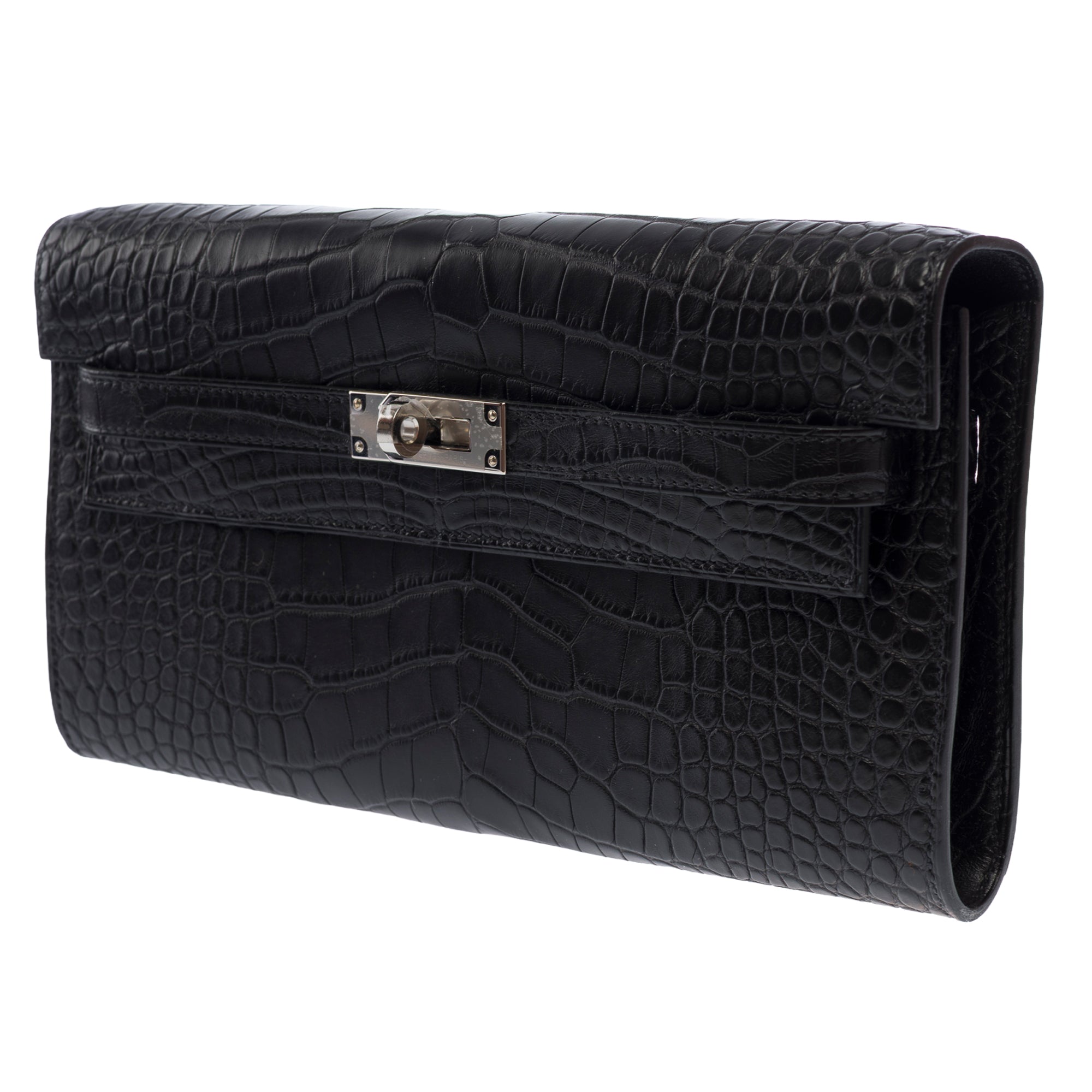 Sac HERMES Kelly to go en Cuirs exotiques Noir - 103689