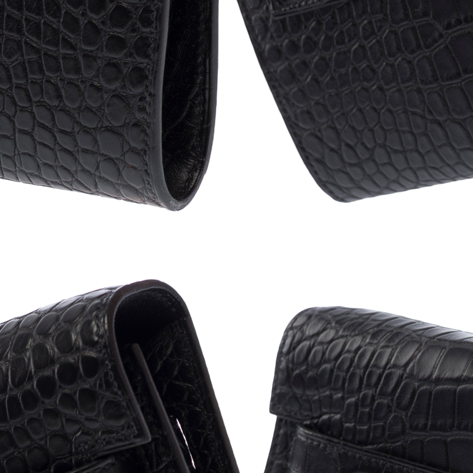 Sac HERMES Kelly to go en Cuirs exotiques Noir - 103689