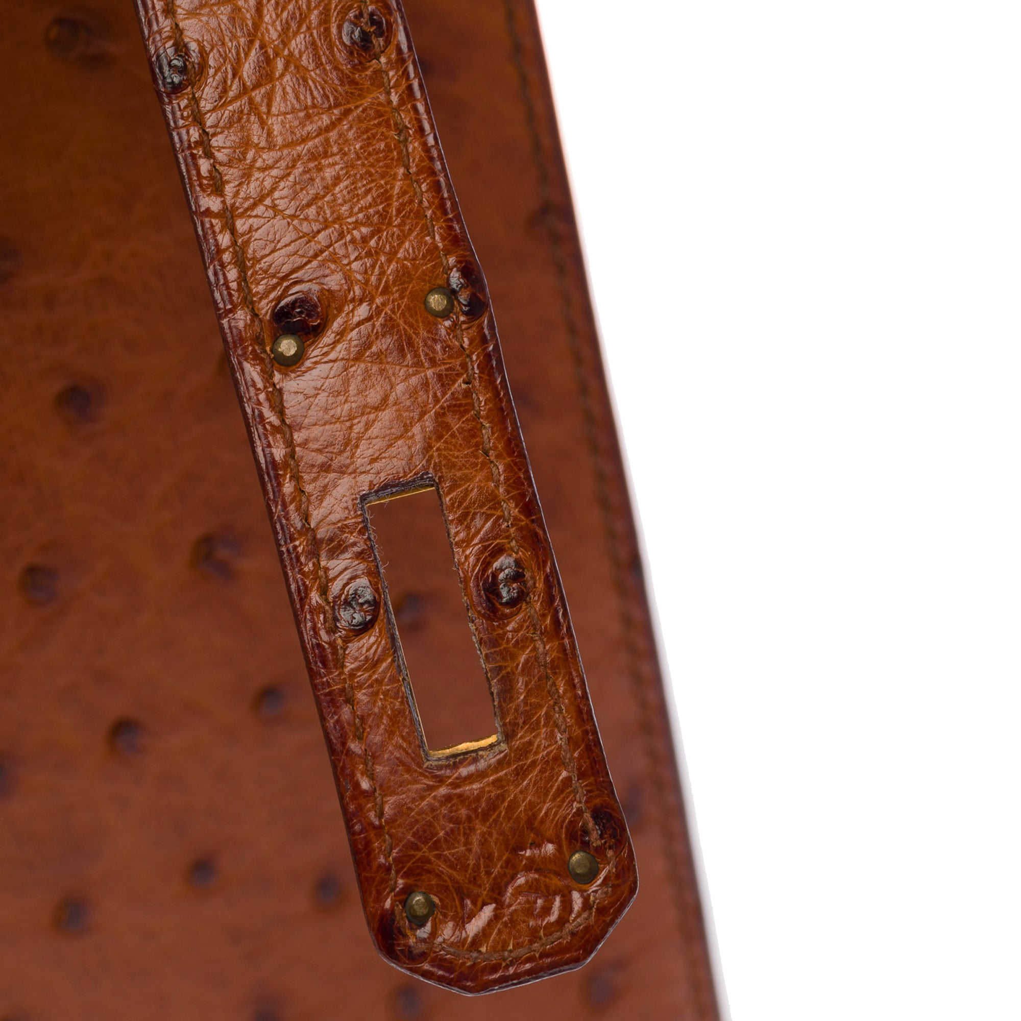 Sac HERMES Kelly 32 en Cuirs exotiques Marron - 103697