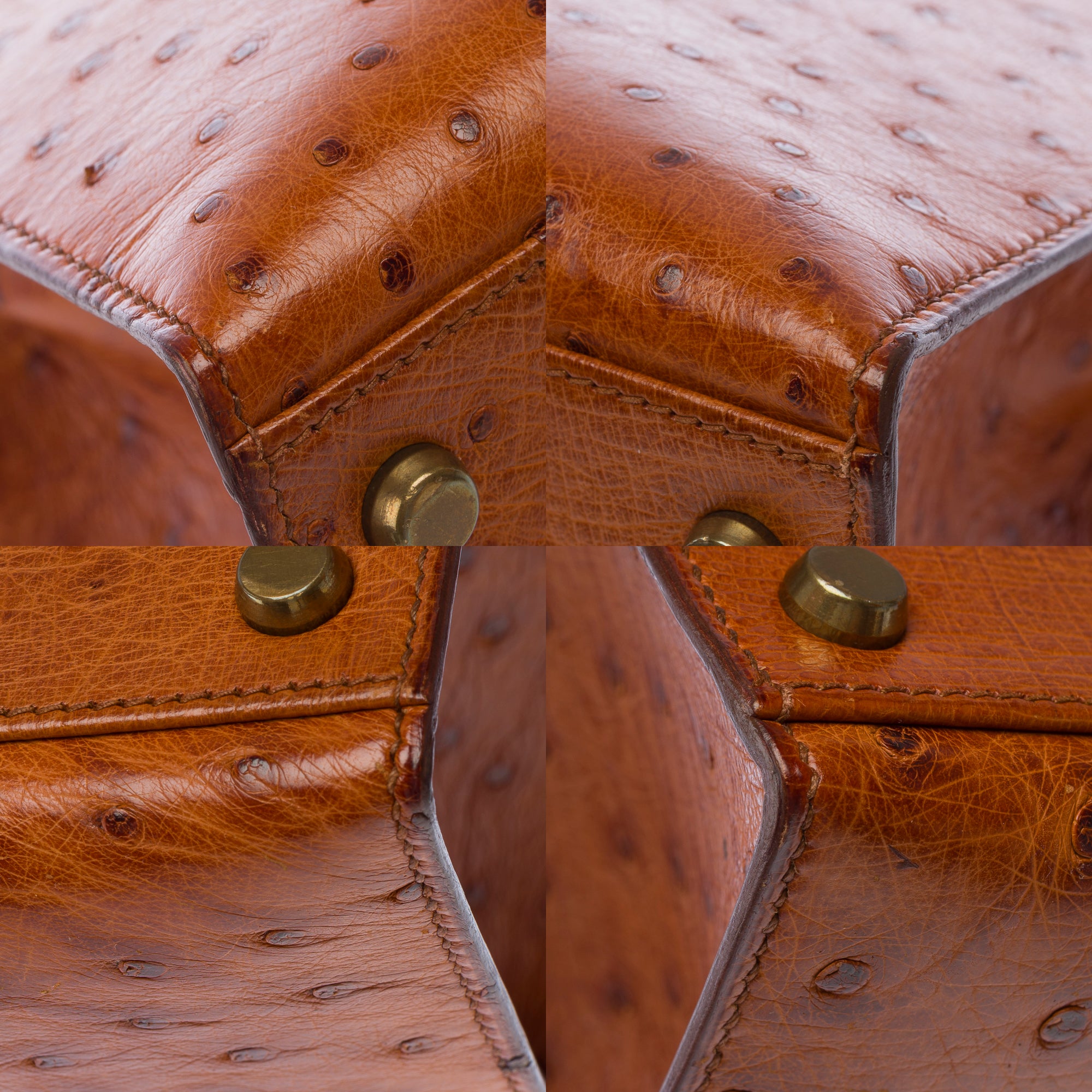 Sac HERMES Kelly 32 en Cuirs exotiques Marron - 103697