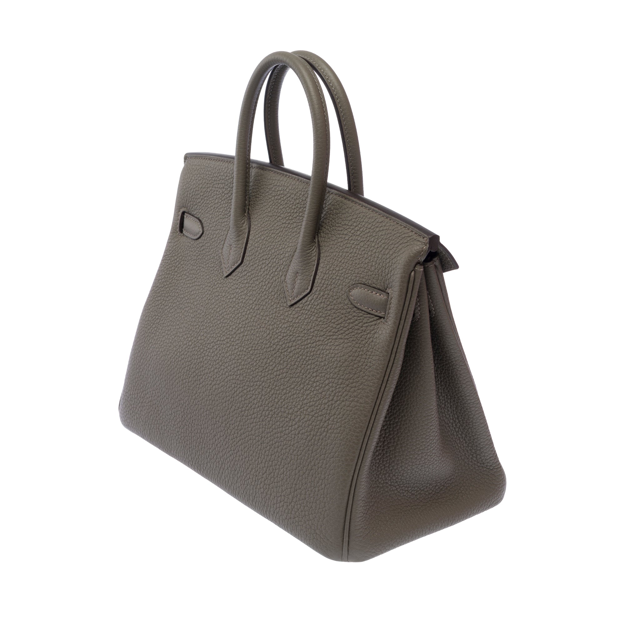 Sac HERMES Birkin 25 en Cuir Gris - 103698