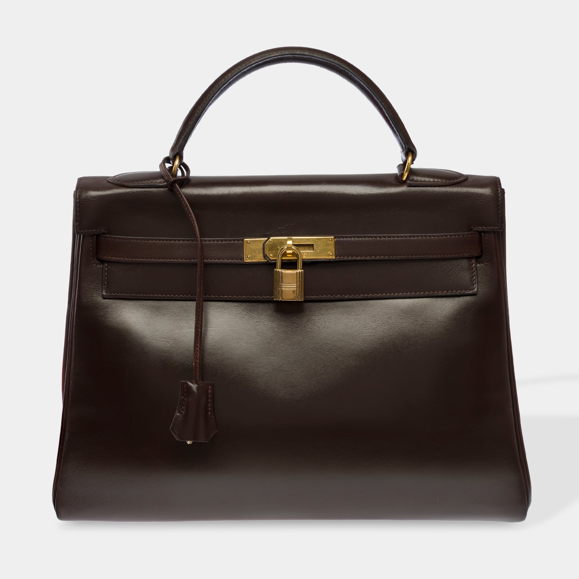 Sac HERMES Kelly 32 en Cuir Marron - 103605
