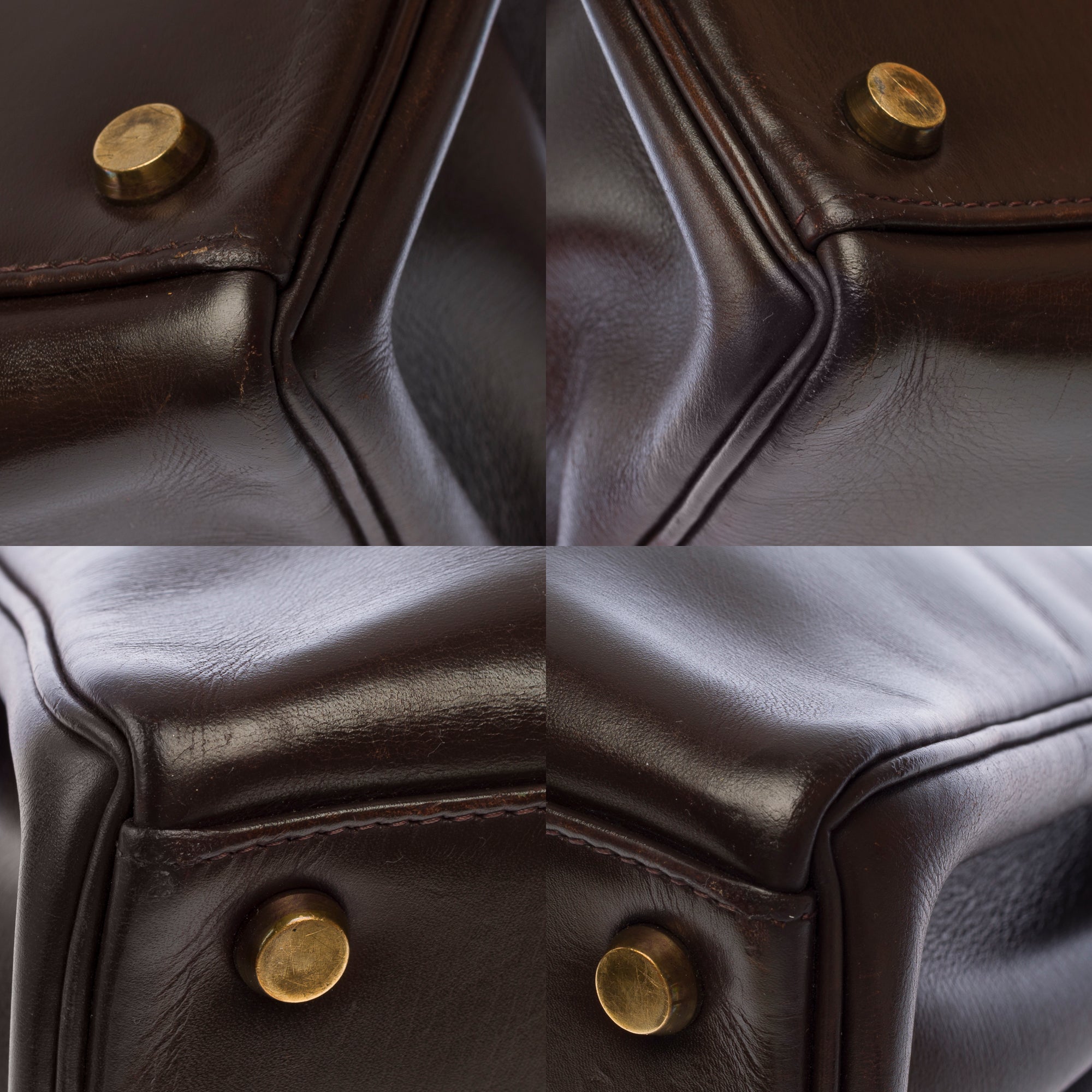 Sac HERMES Kelly 32 en Cuir Marron - 103605