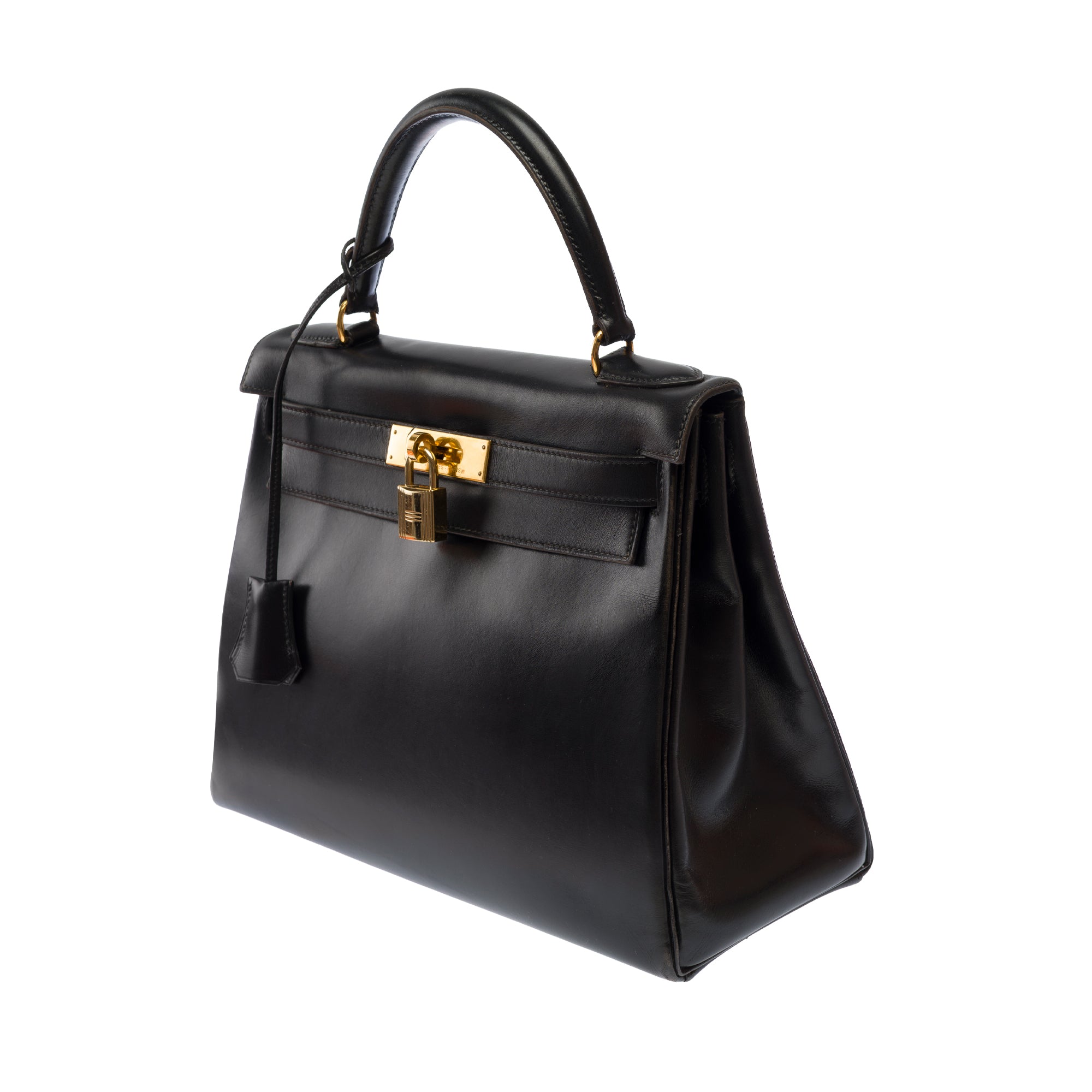 Sac HERMES Kelly 25 en Cuir Noir - 103709