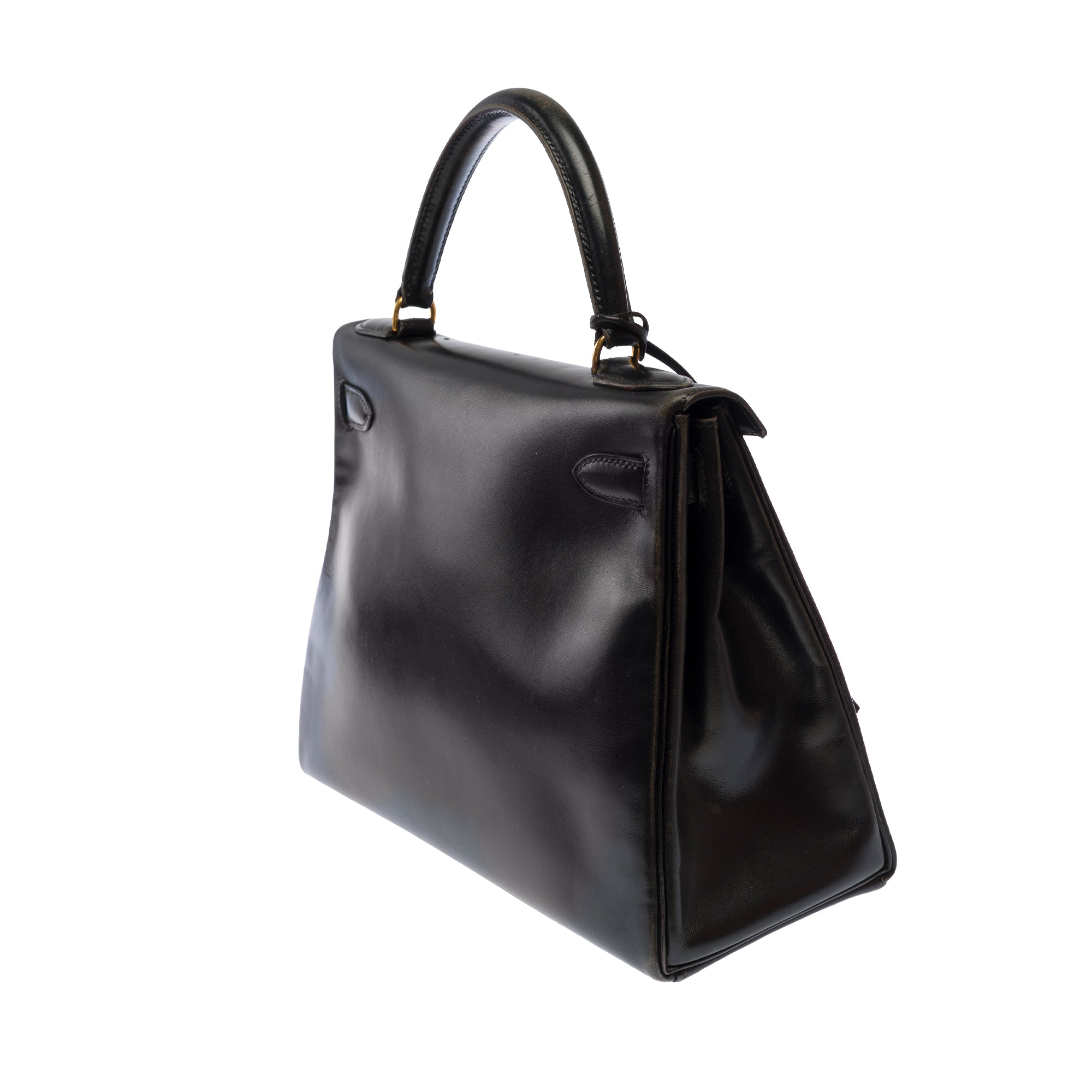 Sac HERMES Kelly 25 en Cuir Noir - 103709