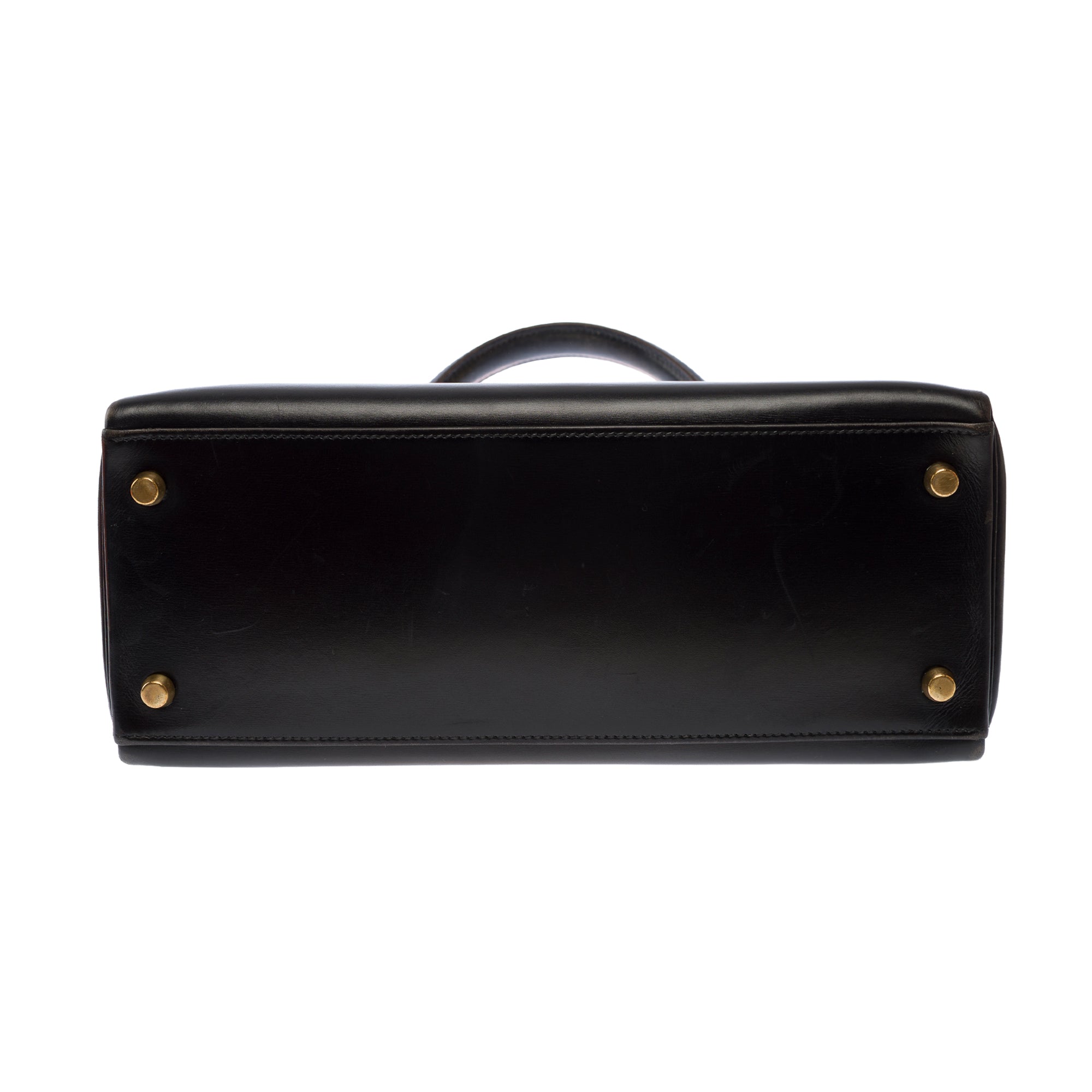 Sac HERMES Kelly 25 en Cuir Noir - 103709