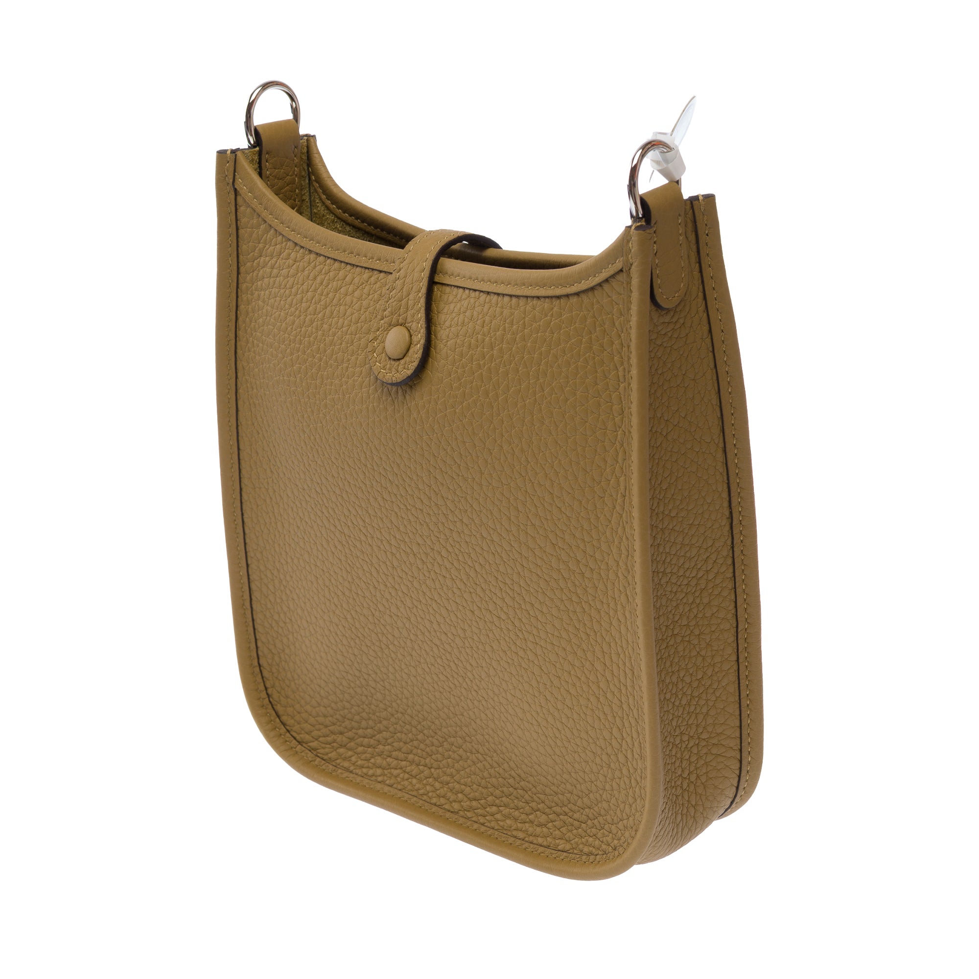 Sac HERMES Mini Evelyne en Cuir Beige - 103710
