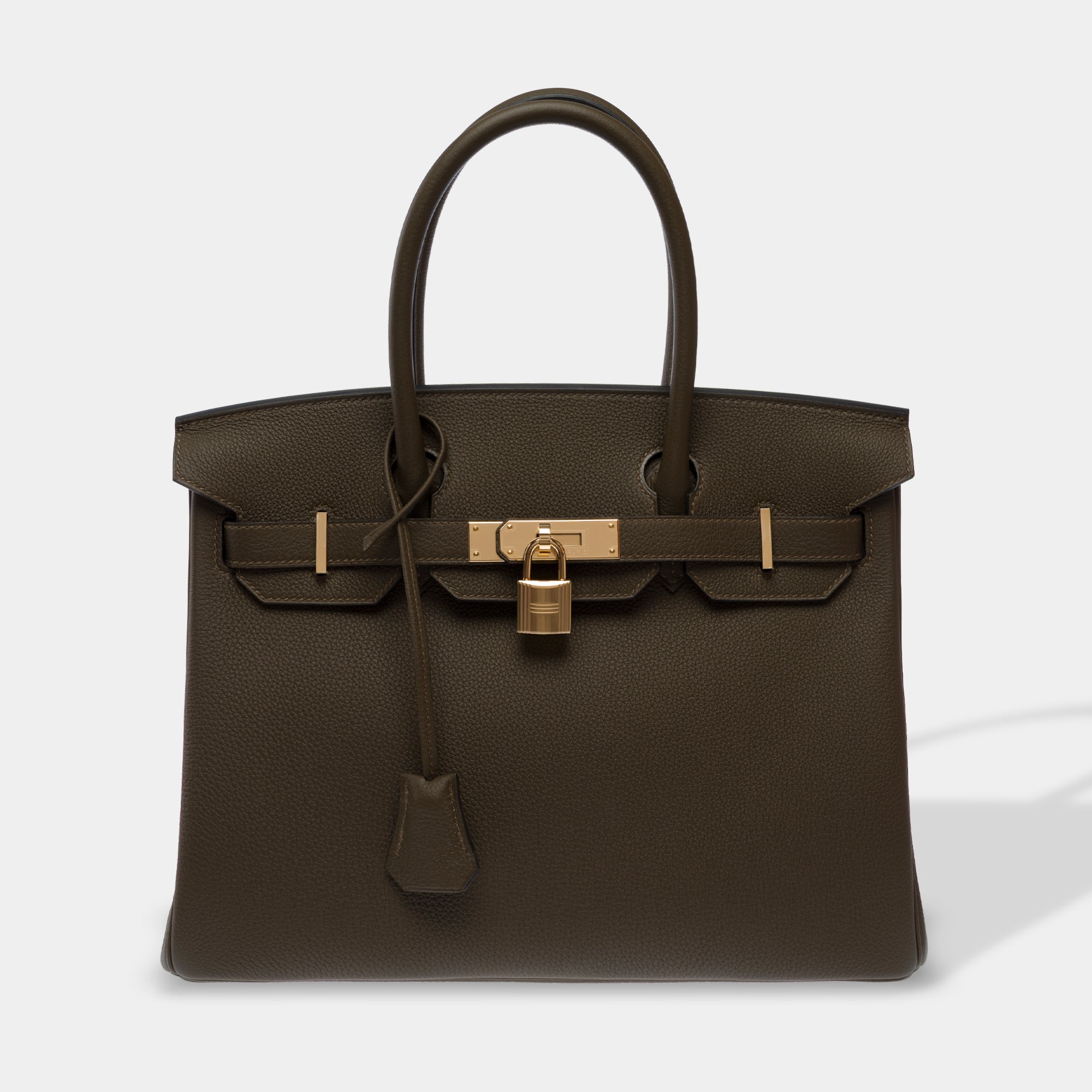 Sac HERMES Birkin 30 en Cuir Vert - 103705