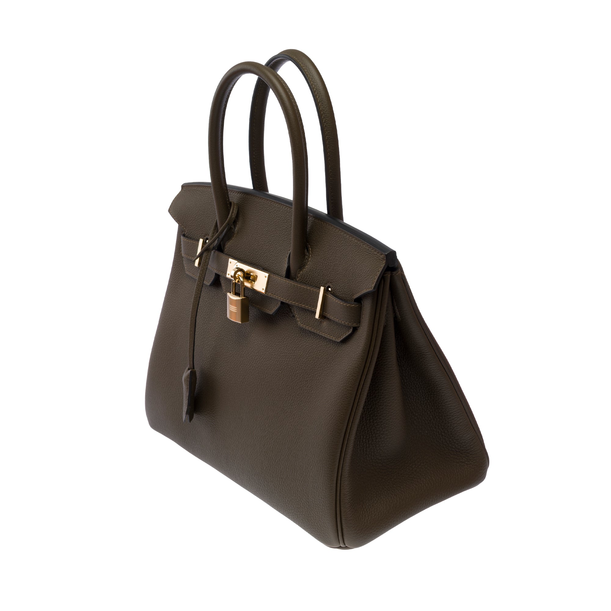 Sac HERMES Birkin 30 en Cuir Vert - 103705