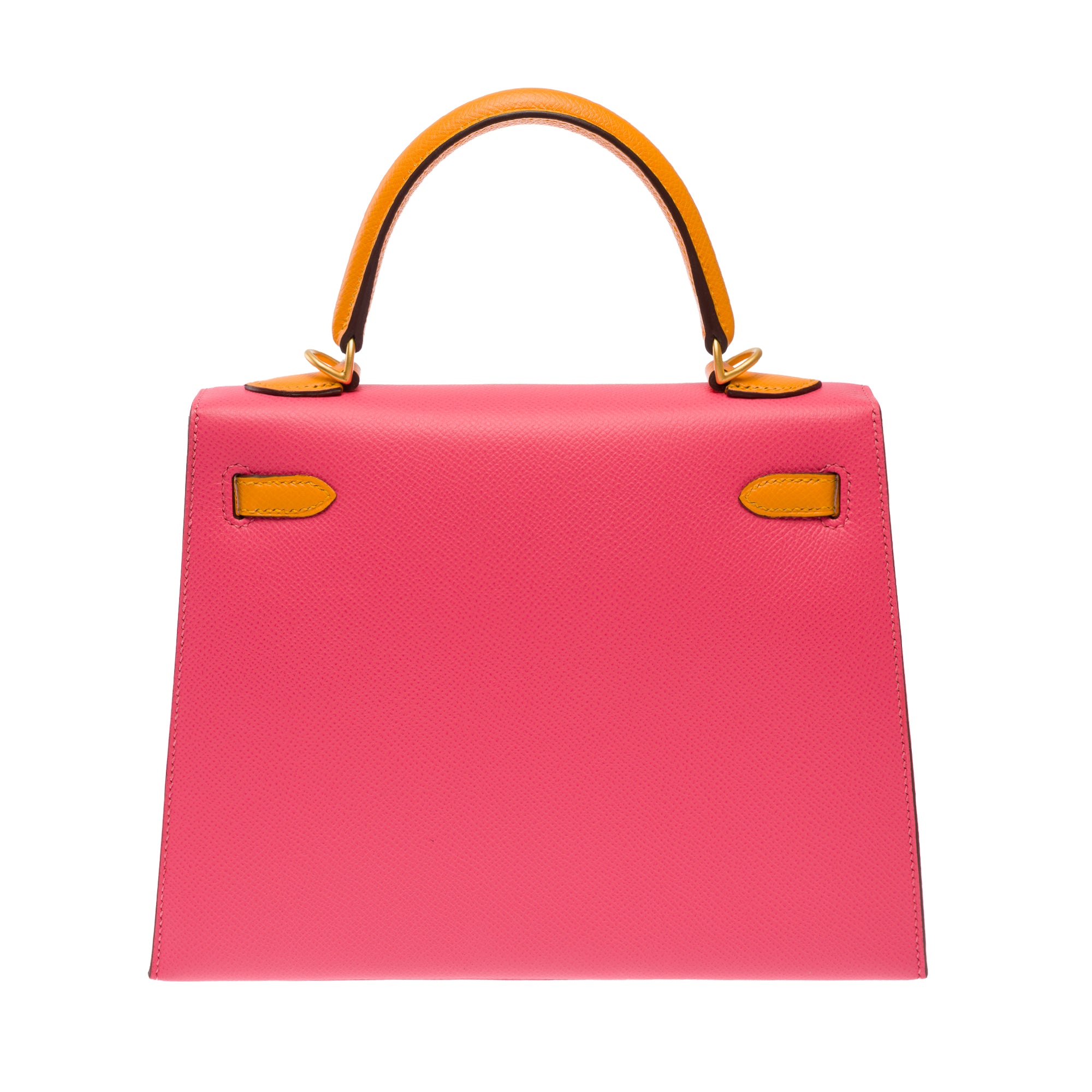 Sac HERMES Kelly 25 en Cuir Rose - 103713