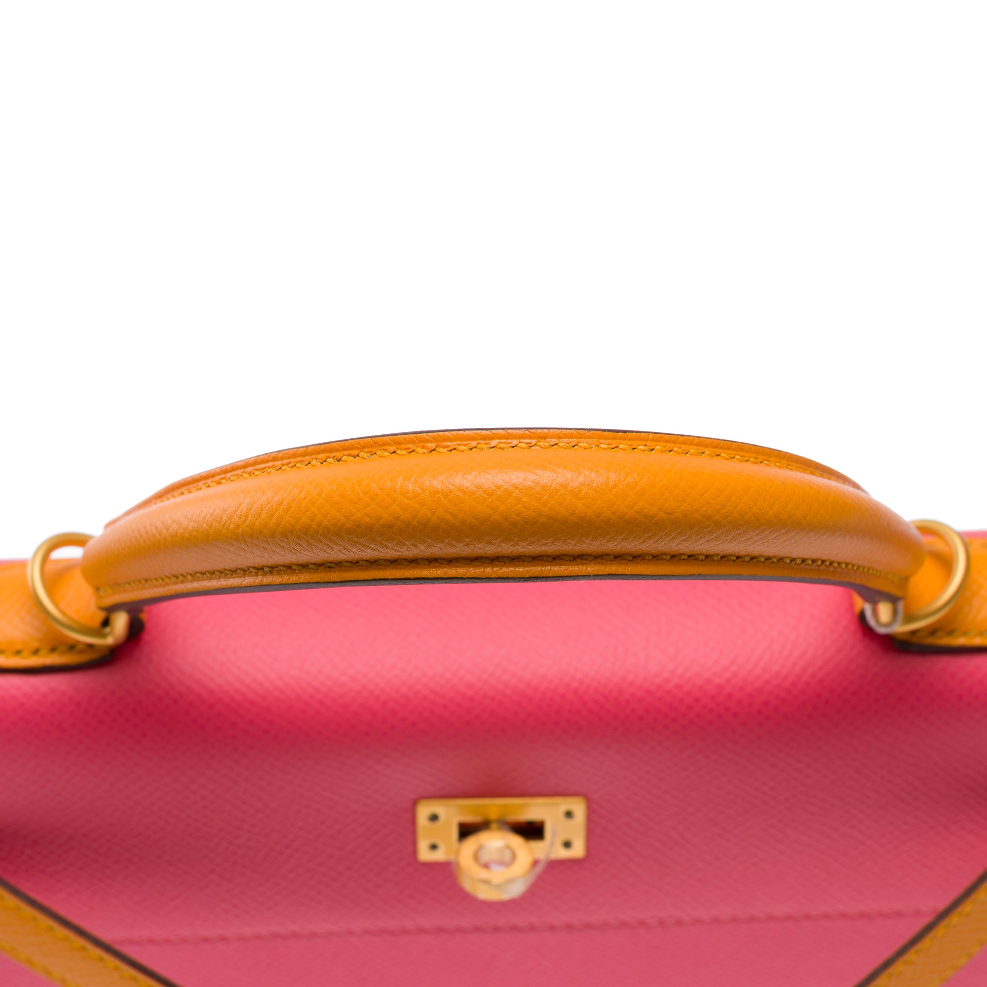 Sac HERMES Kelly 25 en Cuir Rose - 103713