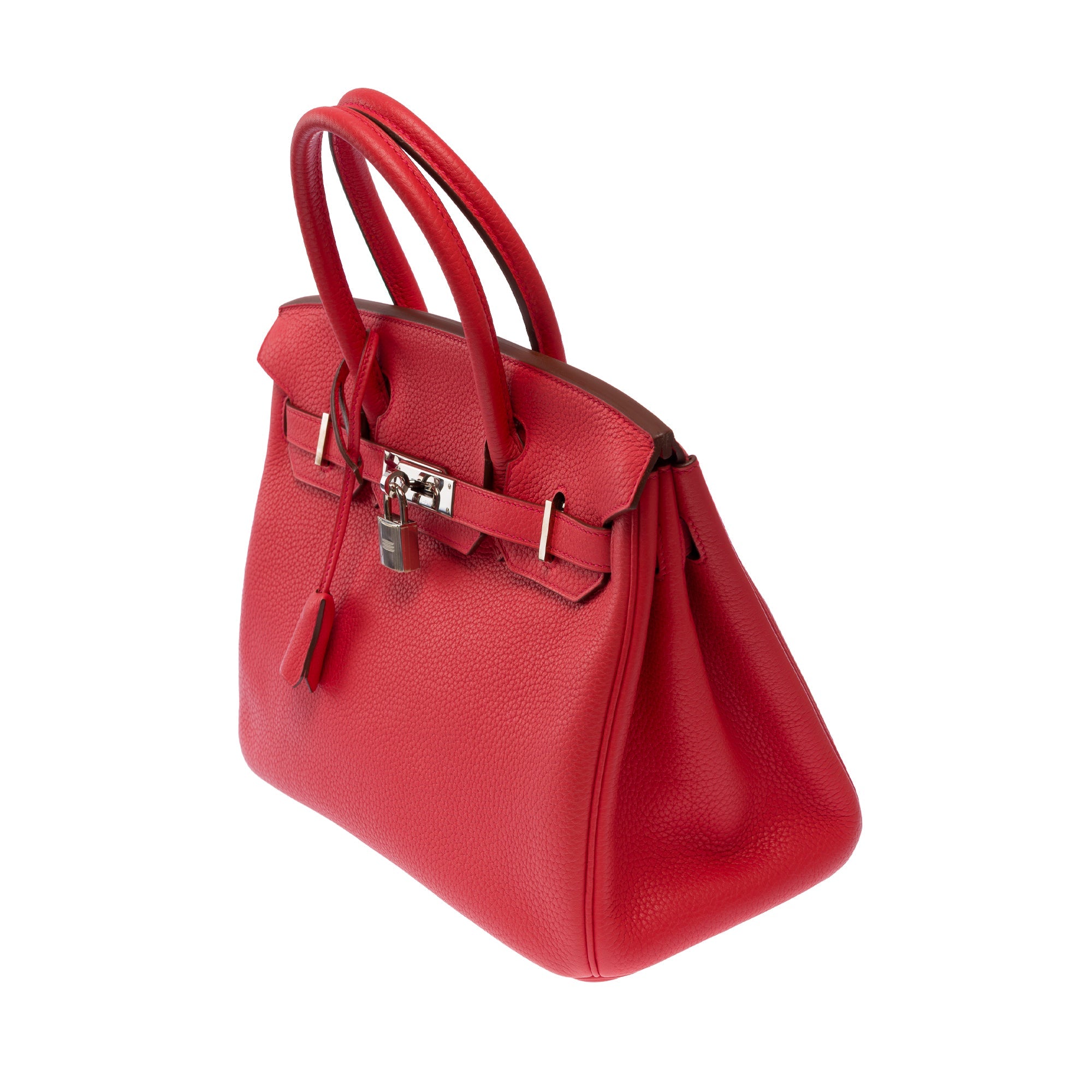 Sac HERMES Birkin 30 en Cuir Rouge - 103708