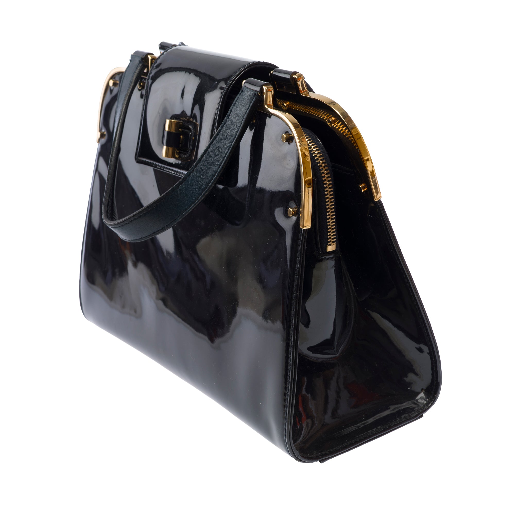 Sac YVES SAINT LAURENT en Cuir Bleu Marine - 103694