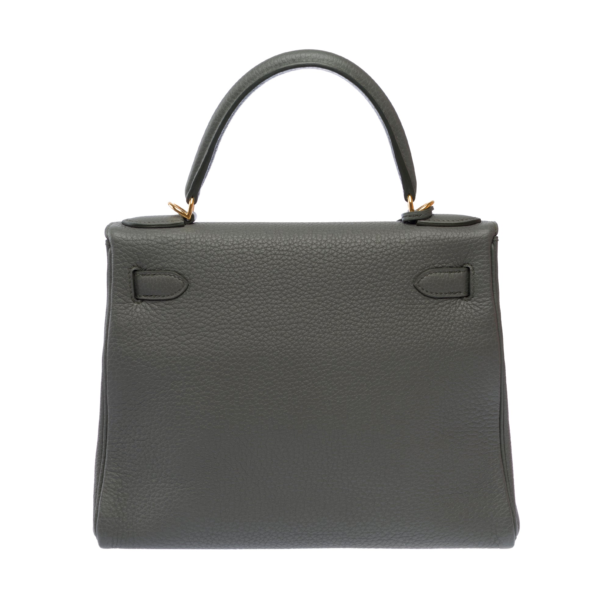 Sac HERMES Kelly 28 en Cuir Gris - 103696