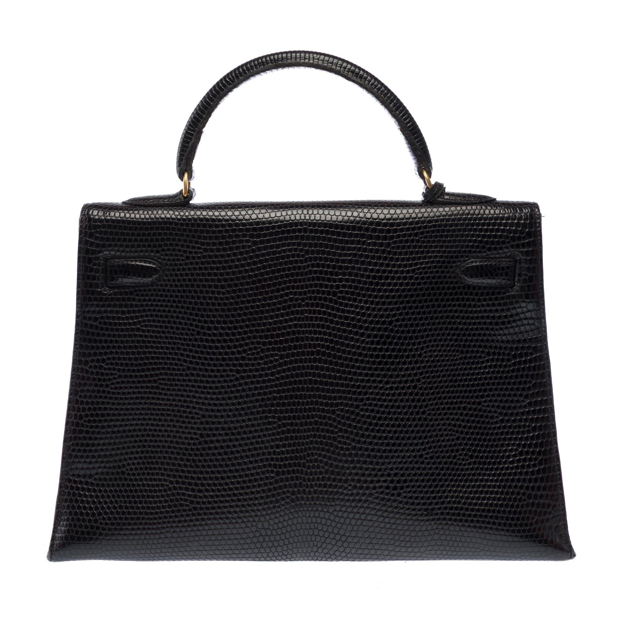 Sac HERMES Kelly 32 en Cuirs exotiques Noir - 103466