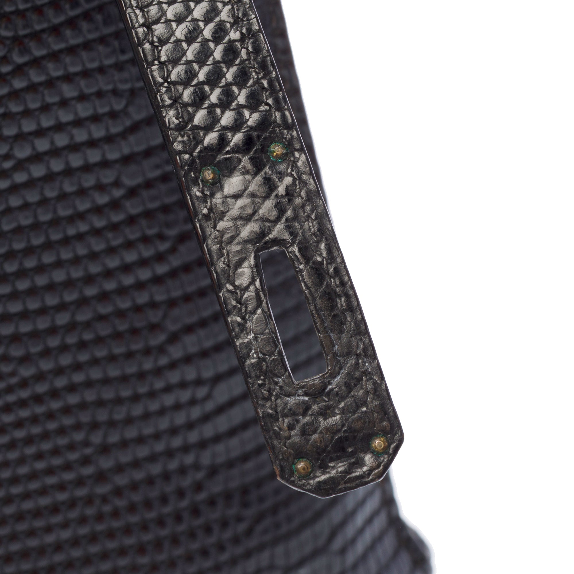 Sac HERMES Kelly 32 en Cuirs exotiques Noir - 103466