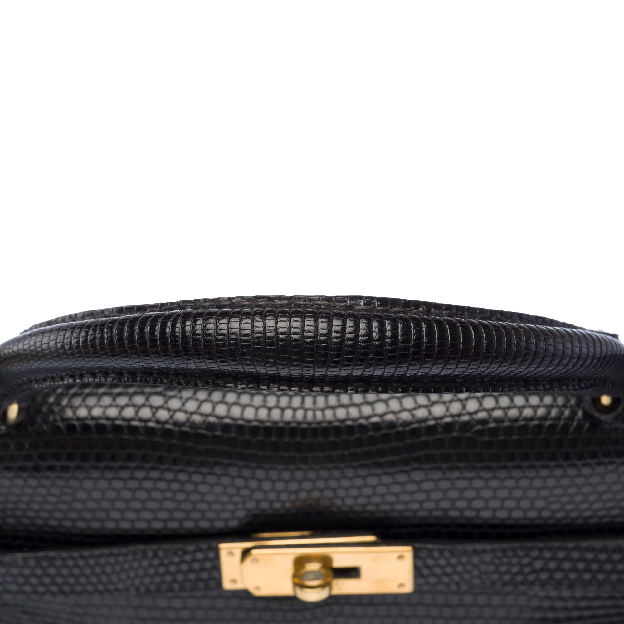 Sac HERMES Kelly 32 en Cuirs exotiques Noir - 103466