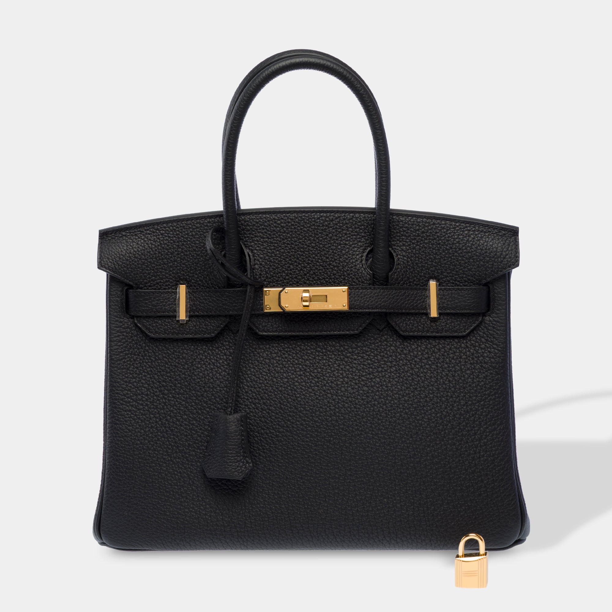 Sac HERMES Birkin 30 en Cuir Noir - 103715