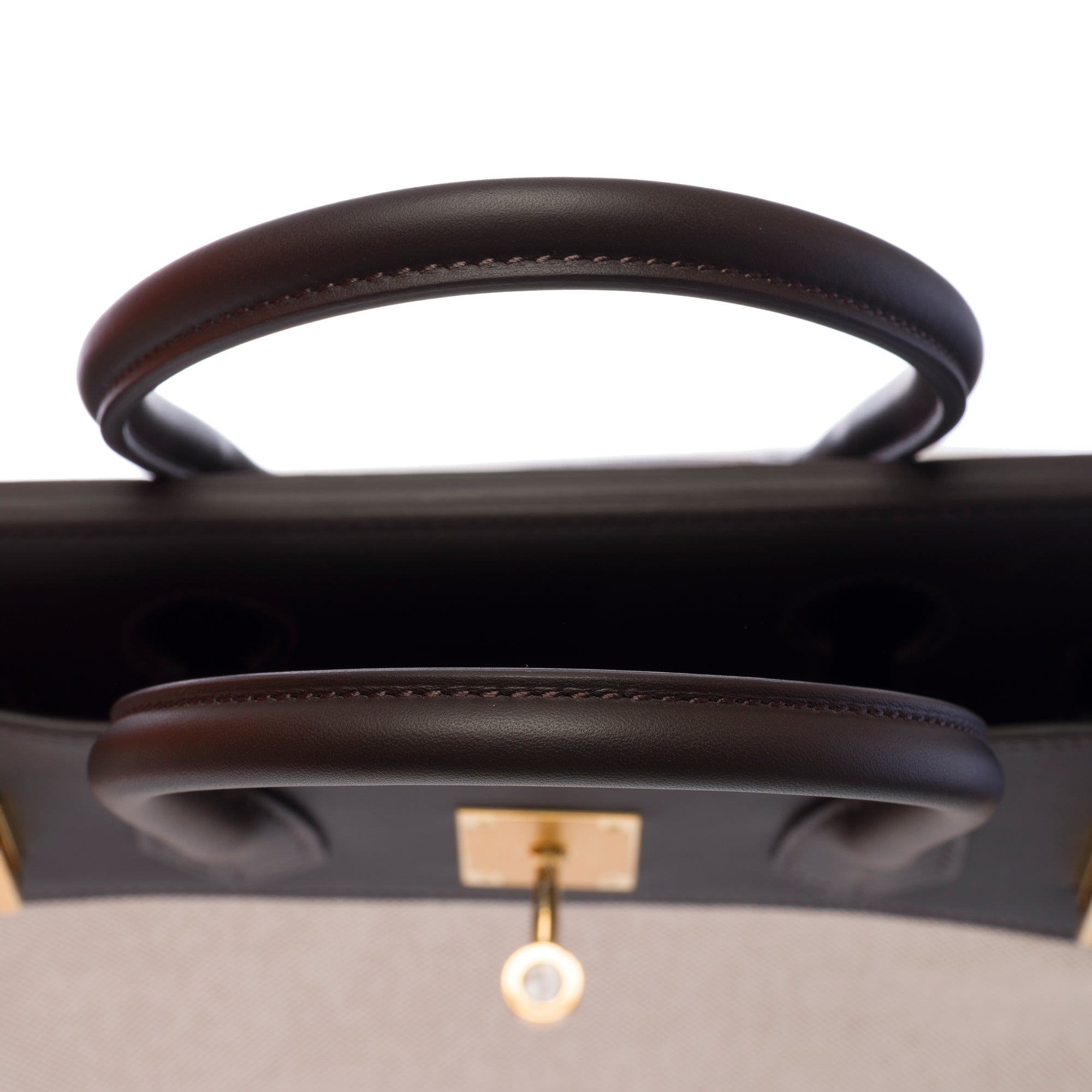 Sac HERMES Birkin 30 en Toile Blanc - 103714
