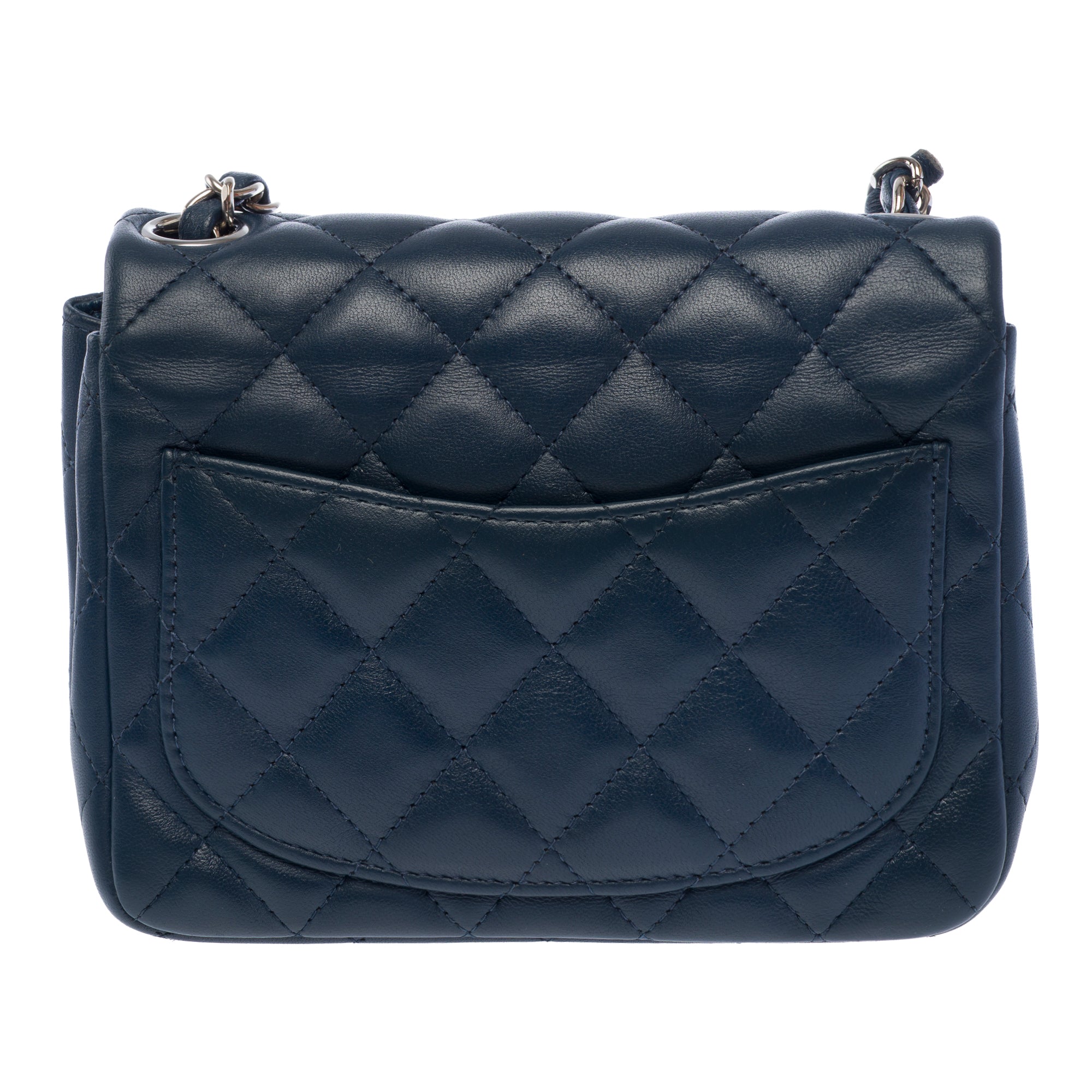 Sac CHANEL Timeless/Classique en Cuir Bleu Marine - 103730